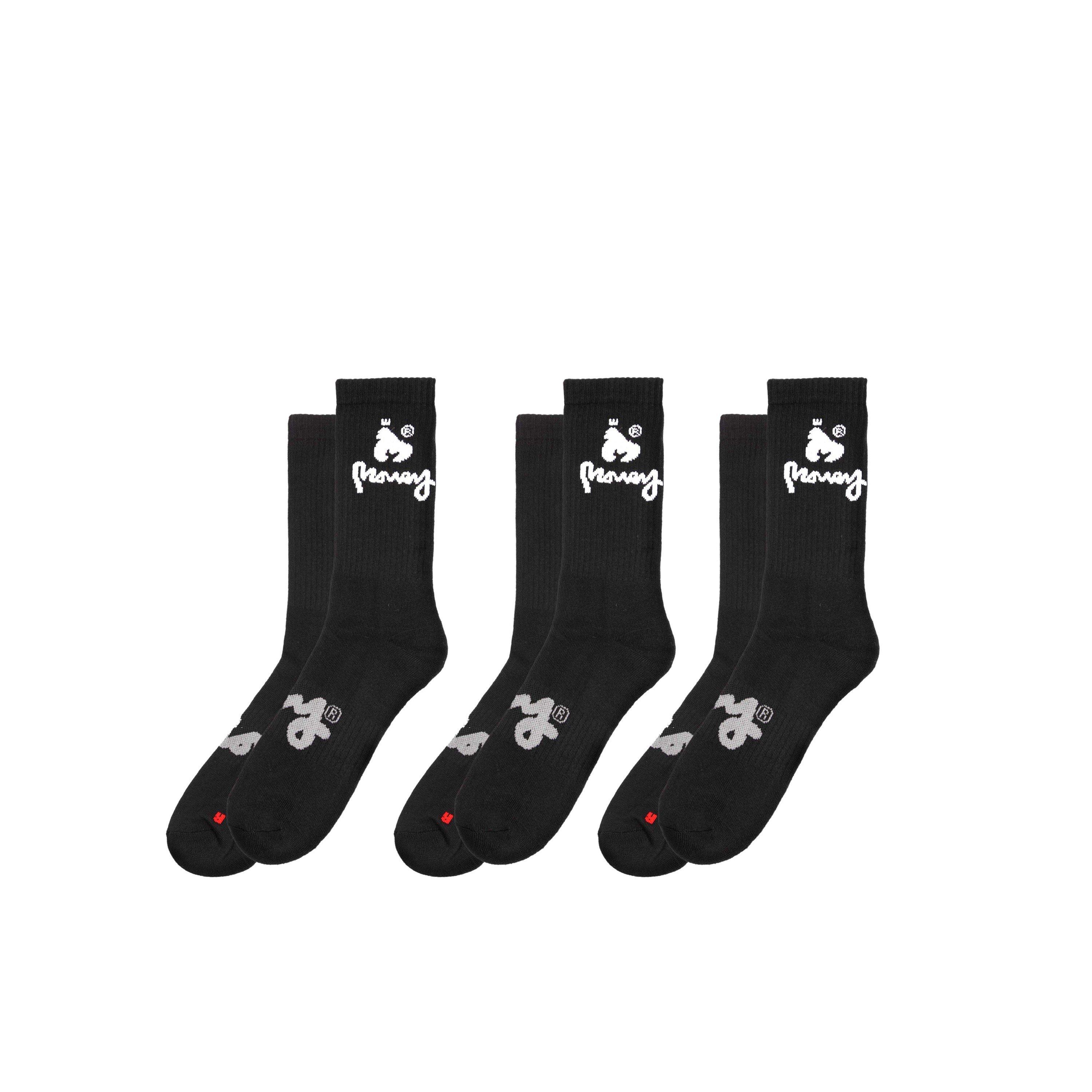 Black - Money - 3-Pack Sports Socks - 1