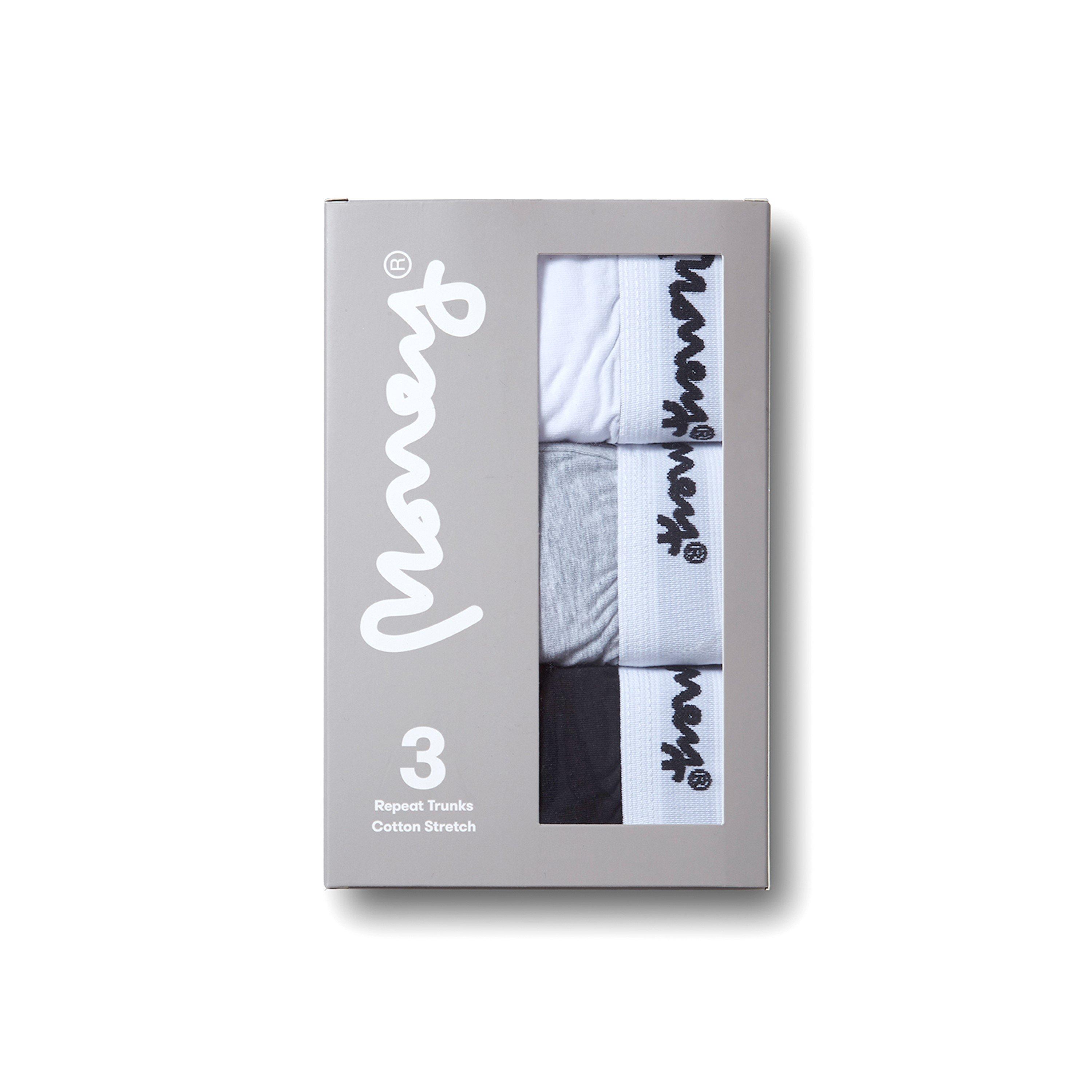 Gry Mrl/Blk/Wht - Money - Classic Repeat 3Pk Trunks - 5