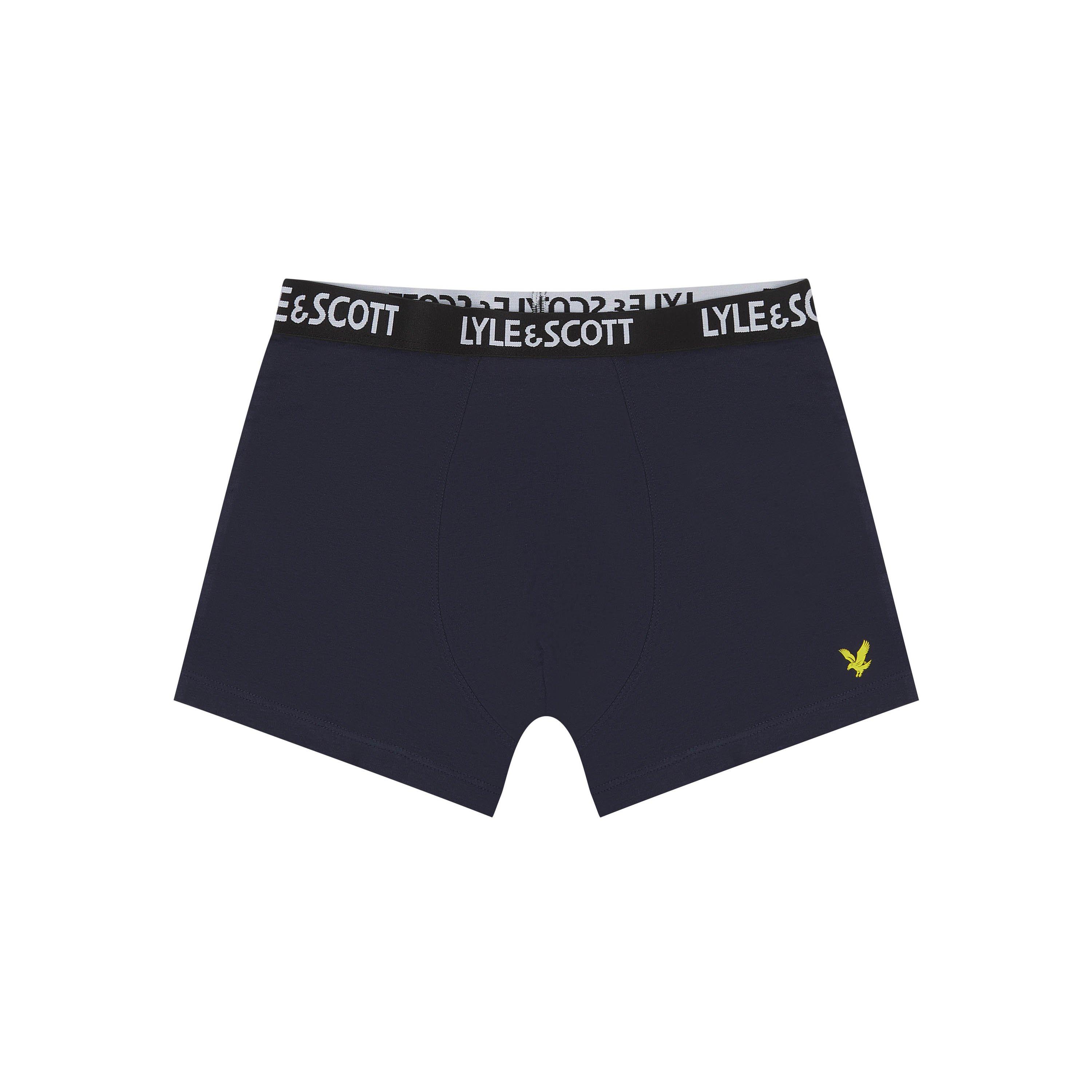 Nvy/Gry/Wht - Lyle and Scott - Kids' 3 Pack Core Trunks - 2