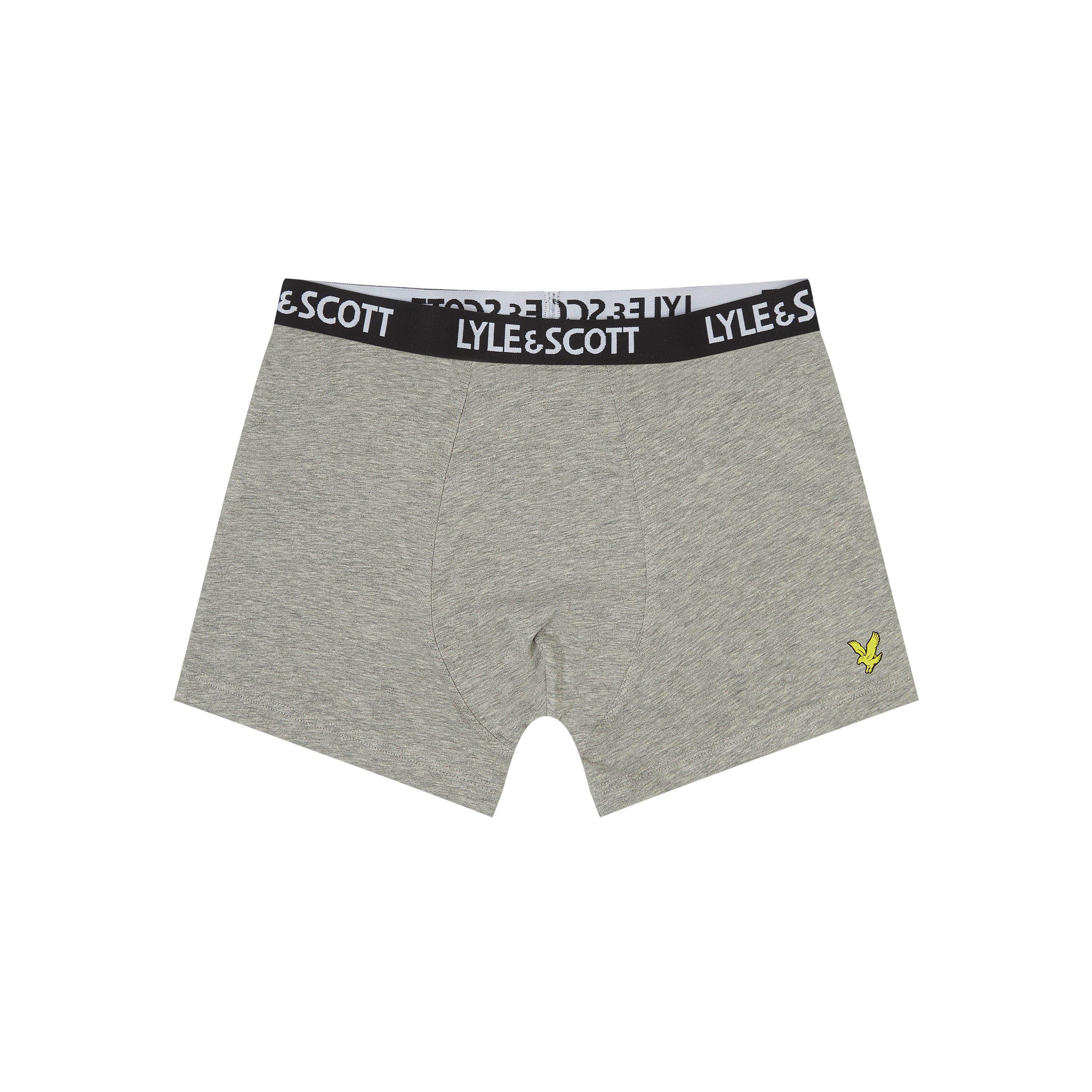 Nvy/Gry/Wht - Lyle and Scott - Kids' 3 Pack Core Trunks - 3
