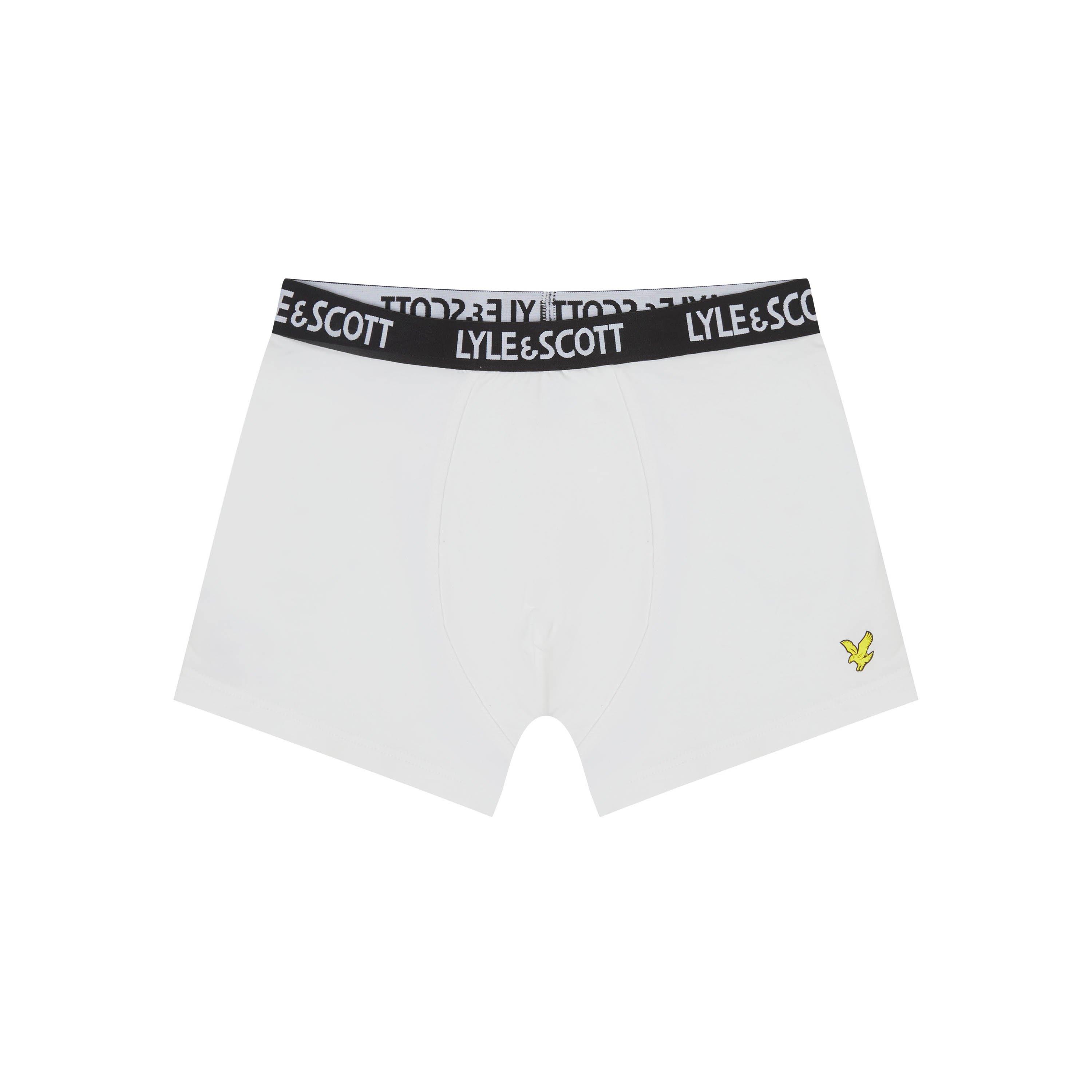 Nvy/Gry/Wht - Lyle and Scott - Kids' 3 Pack Core Trunks - 4