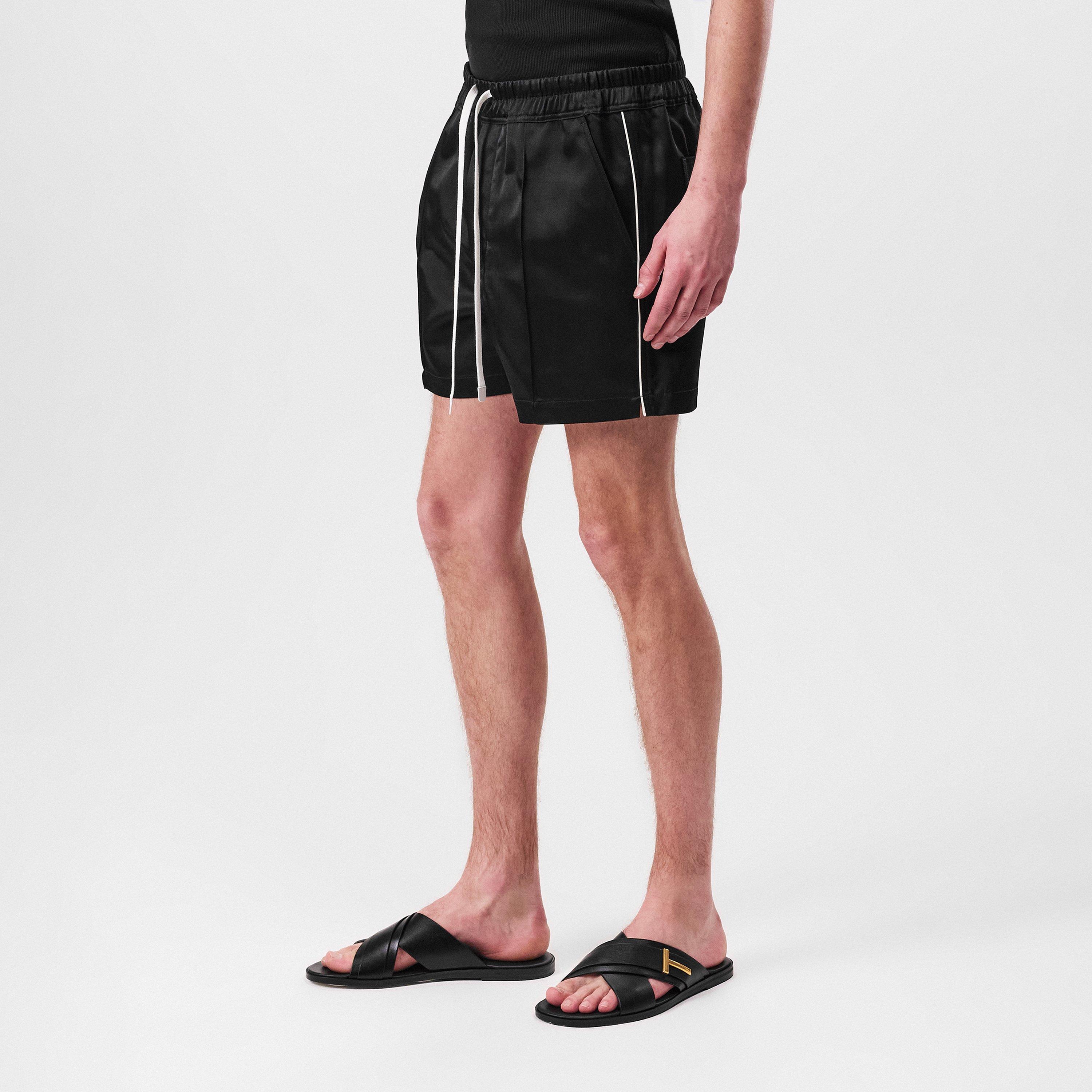 Black White - Tom Ford - Men's Satin Shorts - 5