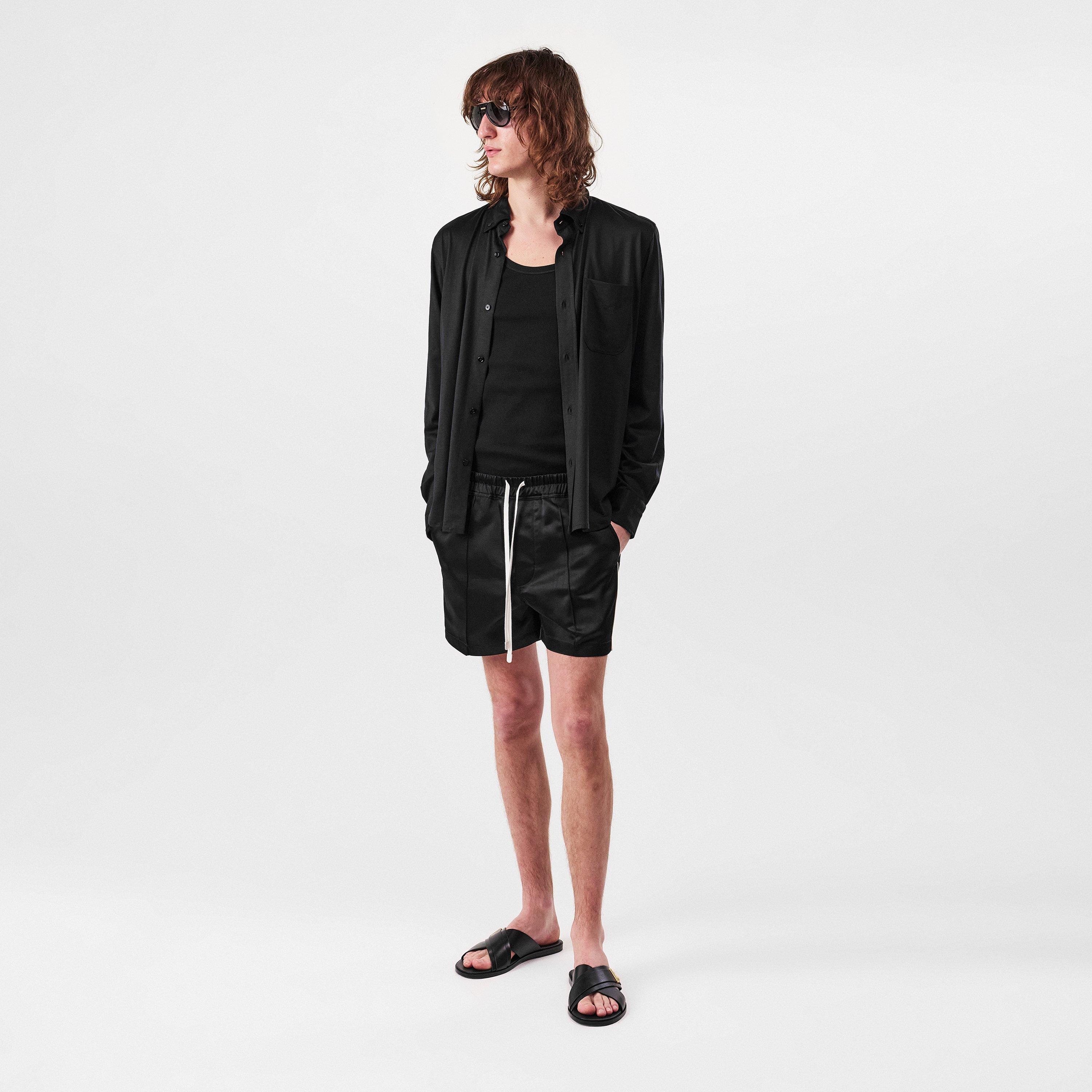 Black White - Tom Ford - Men's Satin Shorts - 6