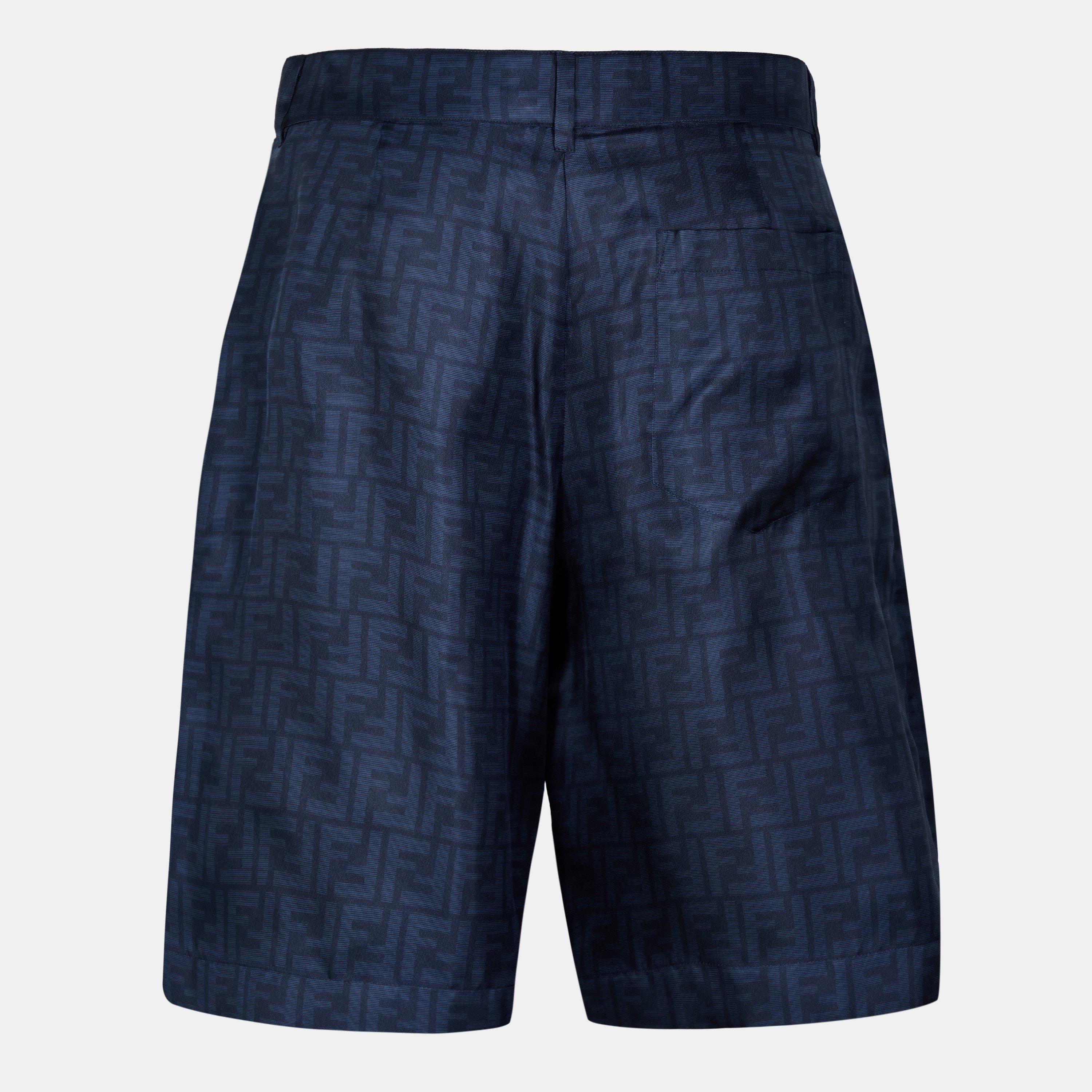 Blue - Fendi - Silk Shorts - 2