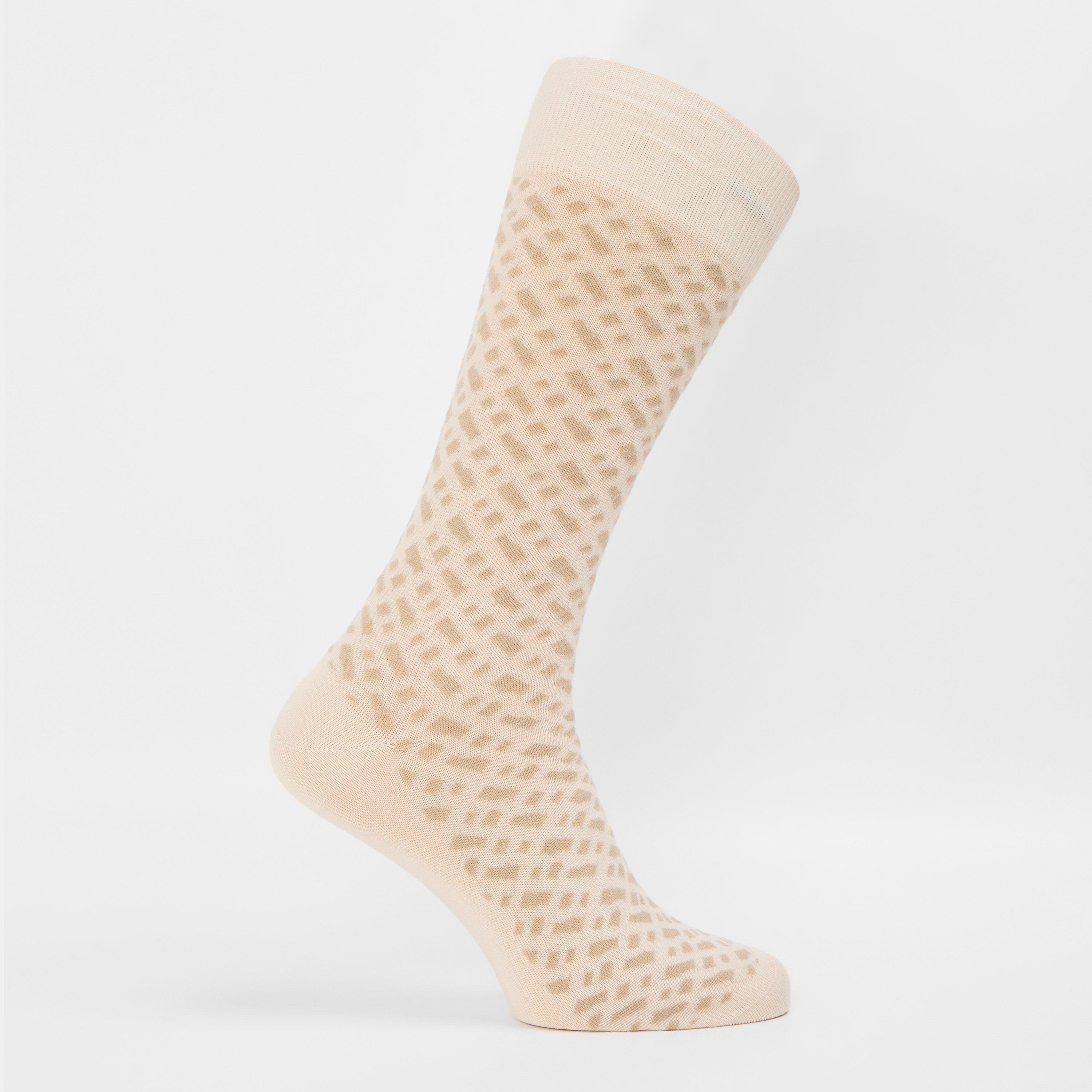 Light Beige 270 - Boss - Men's RS Monogram Crew Socks - 2