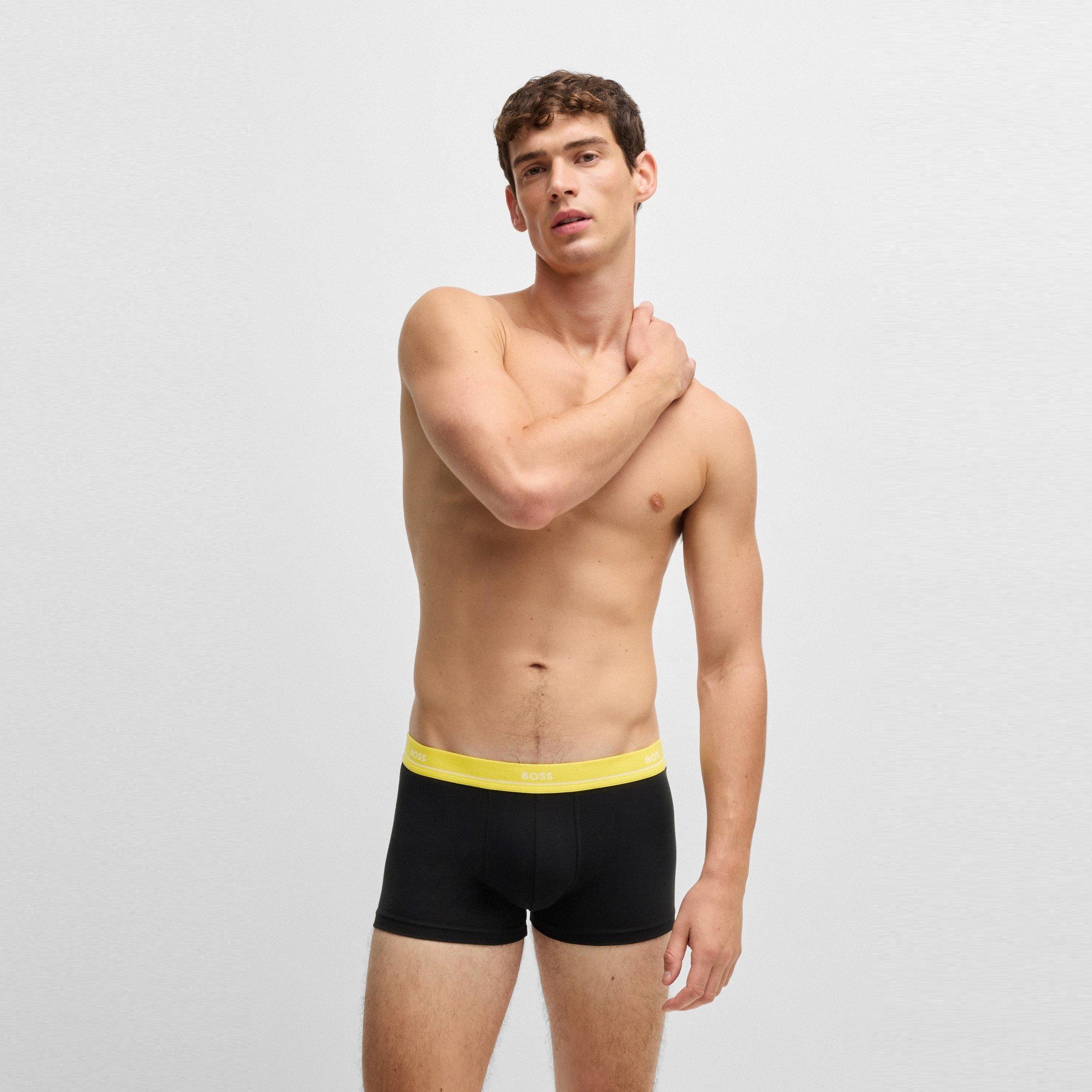 Black/Multi 999 - Boss - Men's Essential Trunks - 2