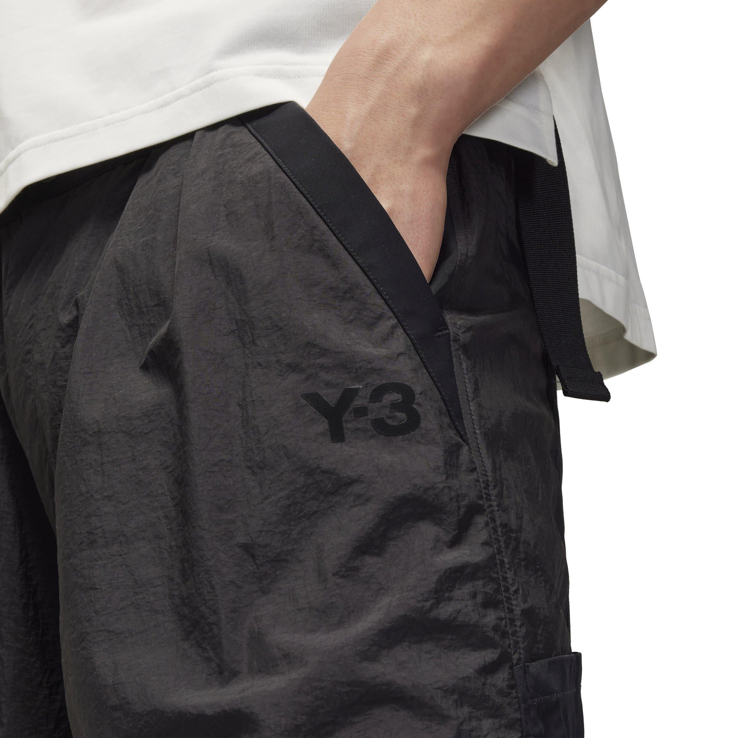 Black - Y3 - Men's Nylon Woven Tracksuit Shorts - 5