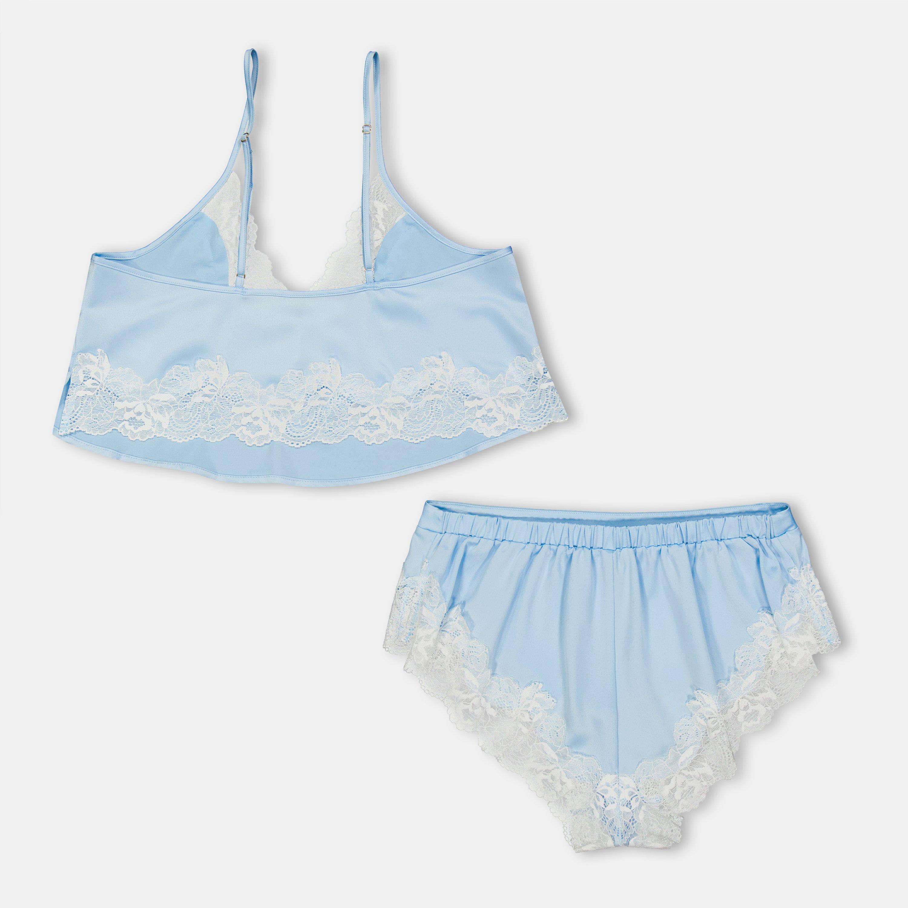 Ice Water Blue - Bluebella - Isabella Luxury Satin Cami and Short Set - 2