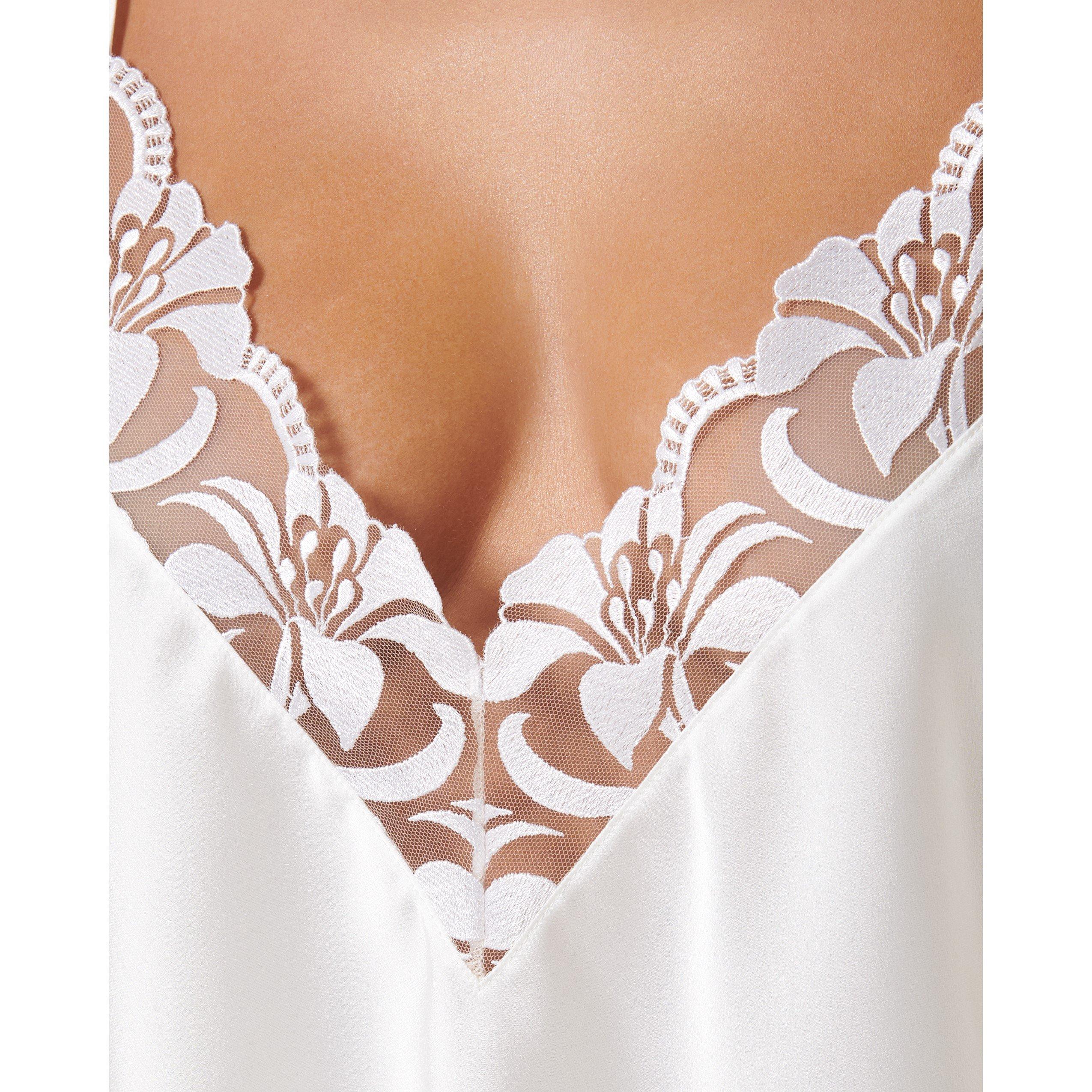 White/Sheer - Bluebella - Leonora Luxury Satin Cami and Short Set - 4