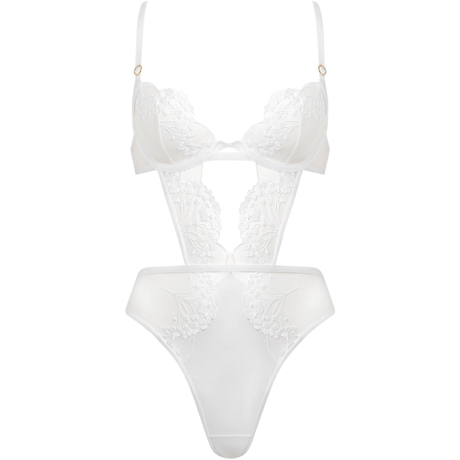 Bluebella Women's Marisa Wired Body - White/Sheer - 34B
