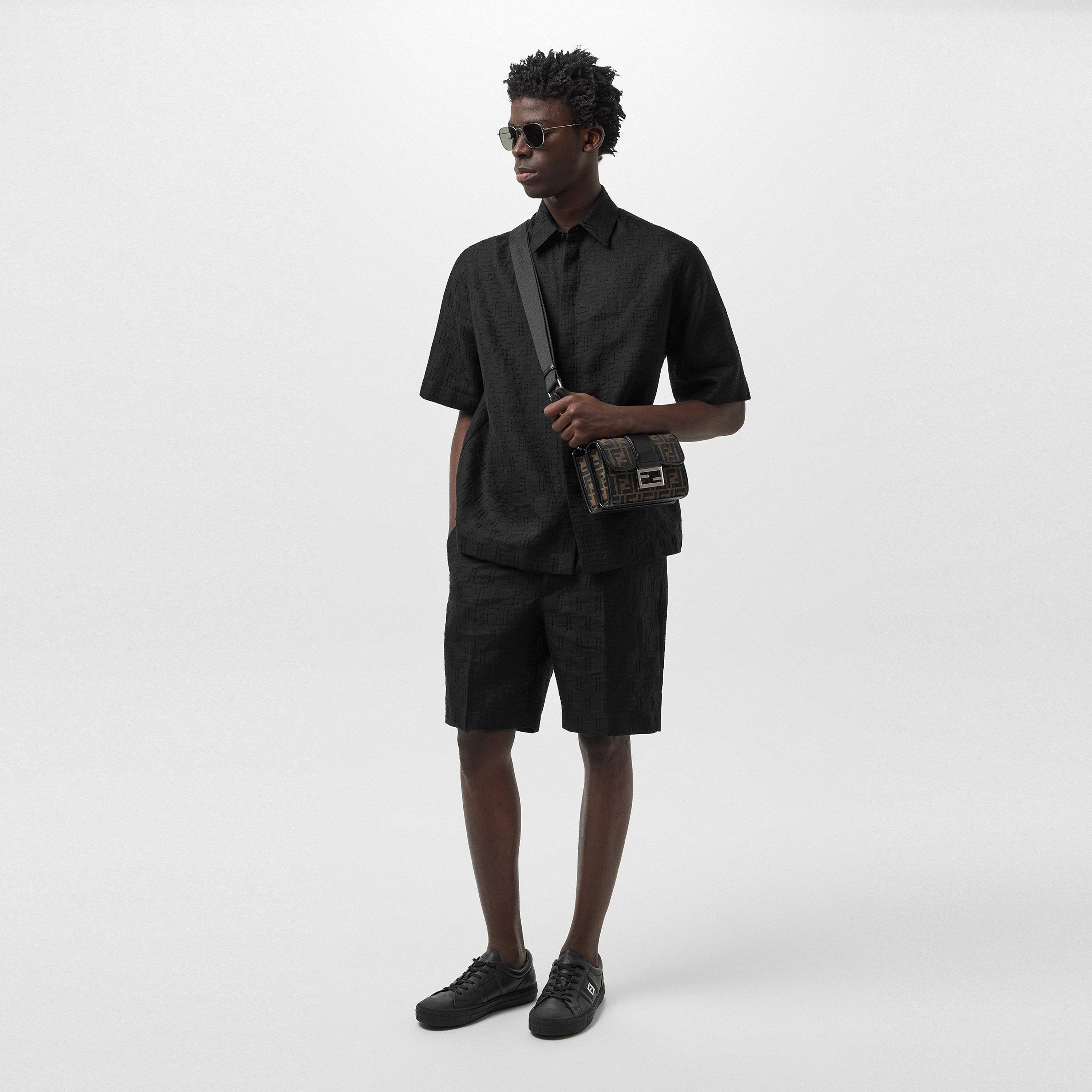 Black - Fendi - Linen Shorts - 6