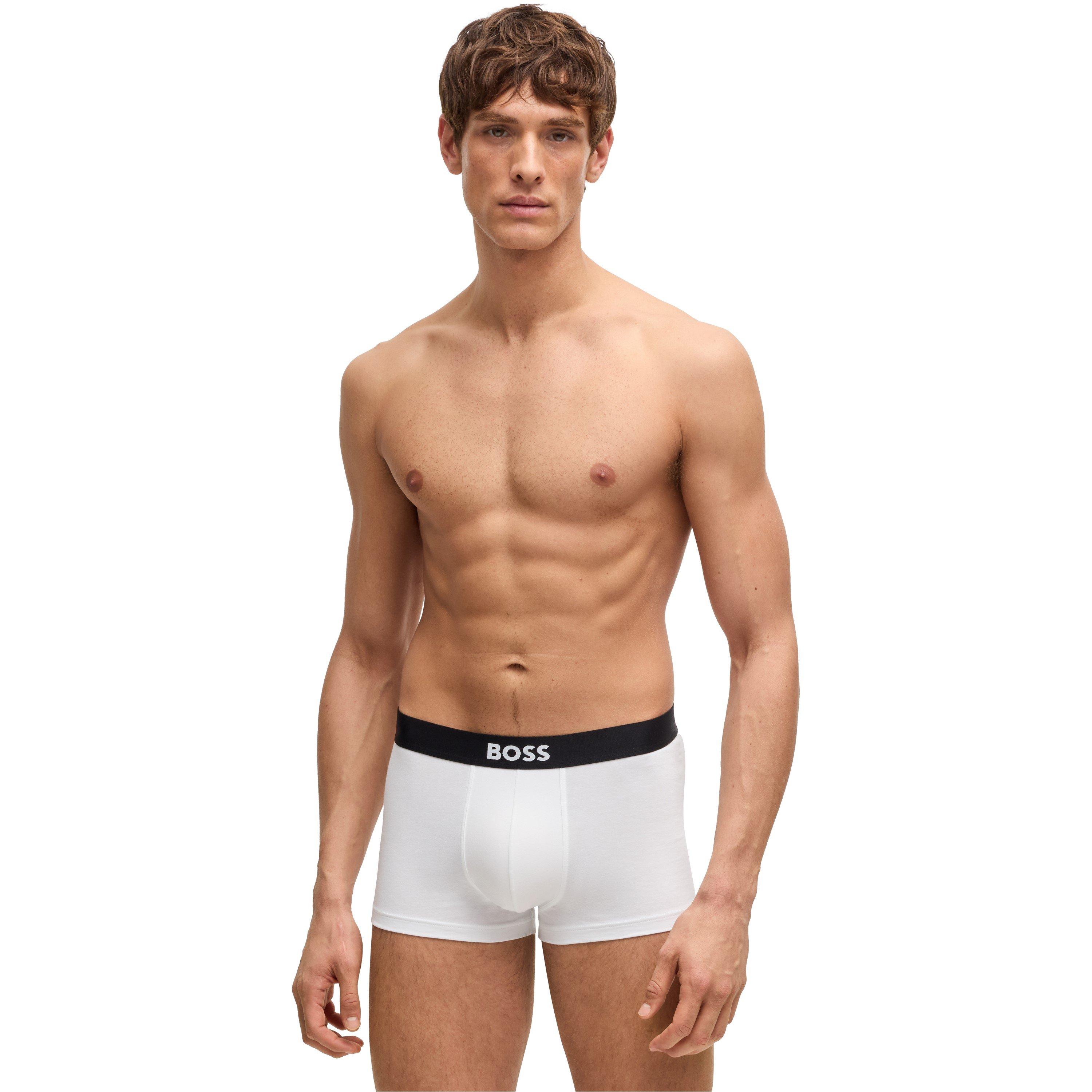 Wit 100 - Boss - Mens BOSS 3 Pack Boxers with Logo Waistband - 2