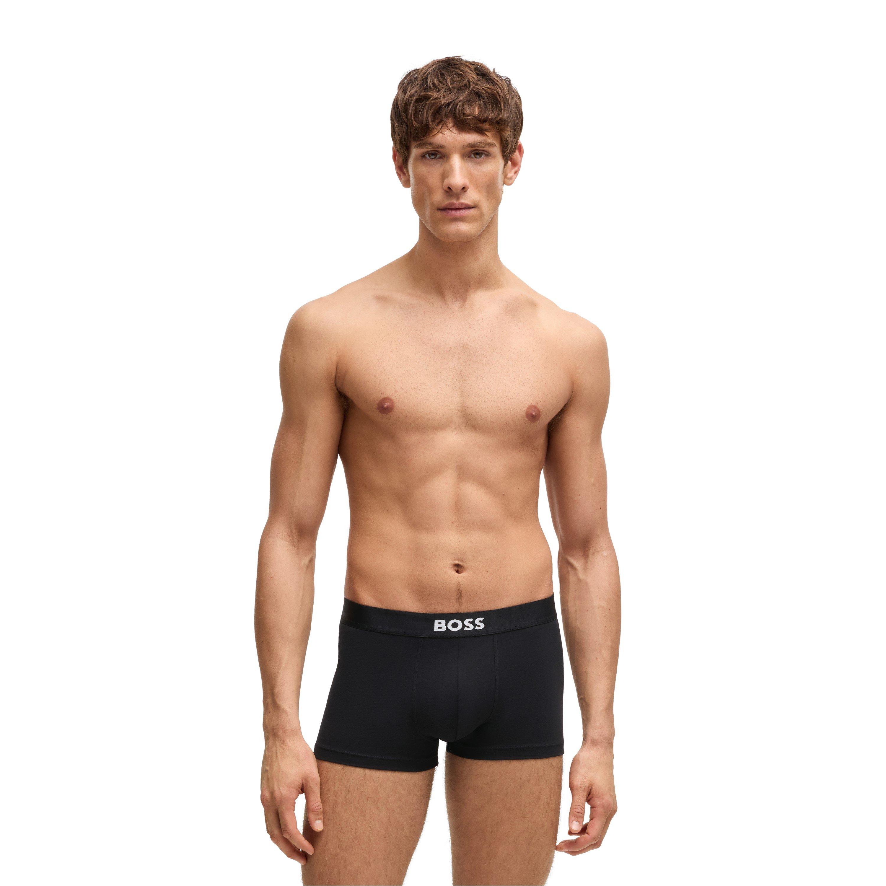 Black 001 - Boss - Men's One Trunks - 2