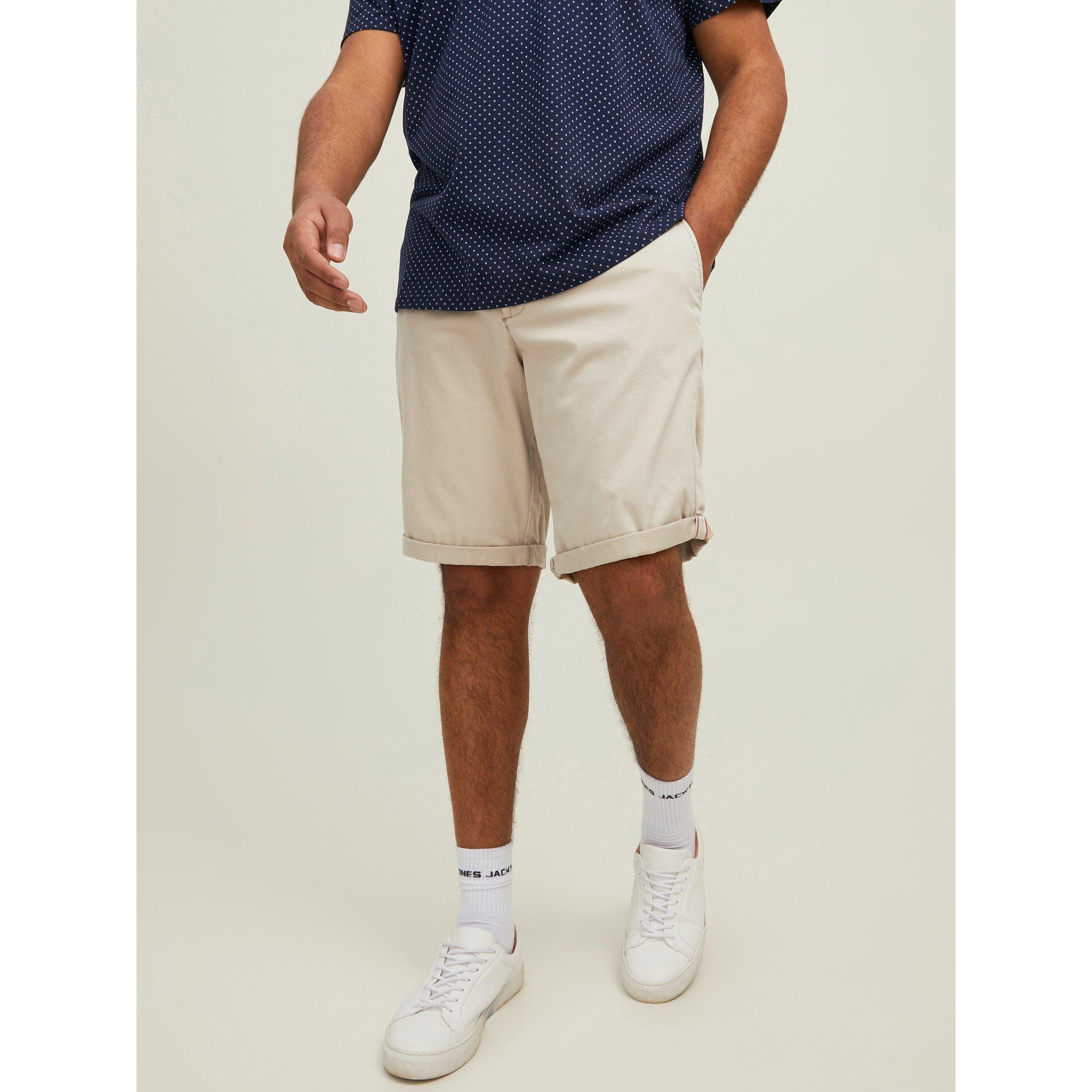Oxford Tan - Jack and Jones - Men's Bowie Plus Size Woven Shorts - 1