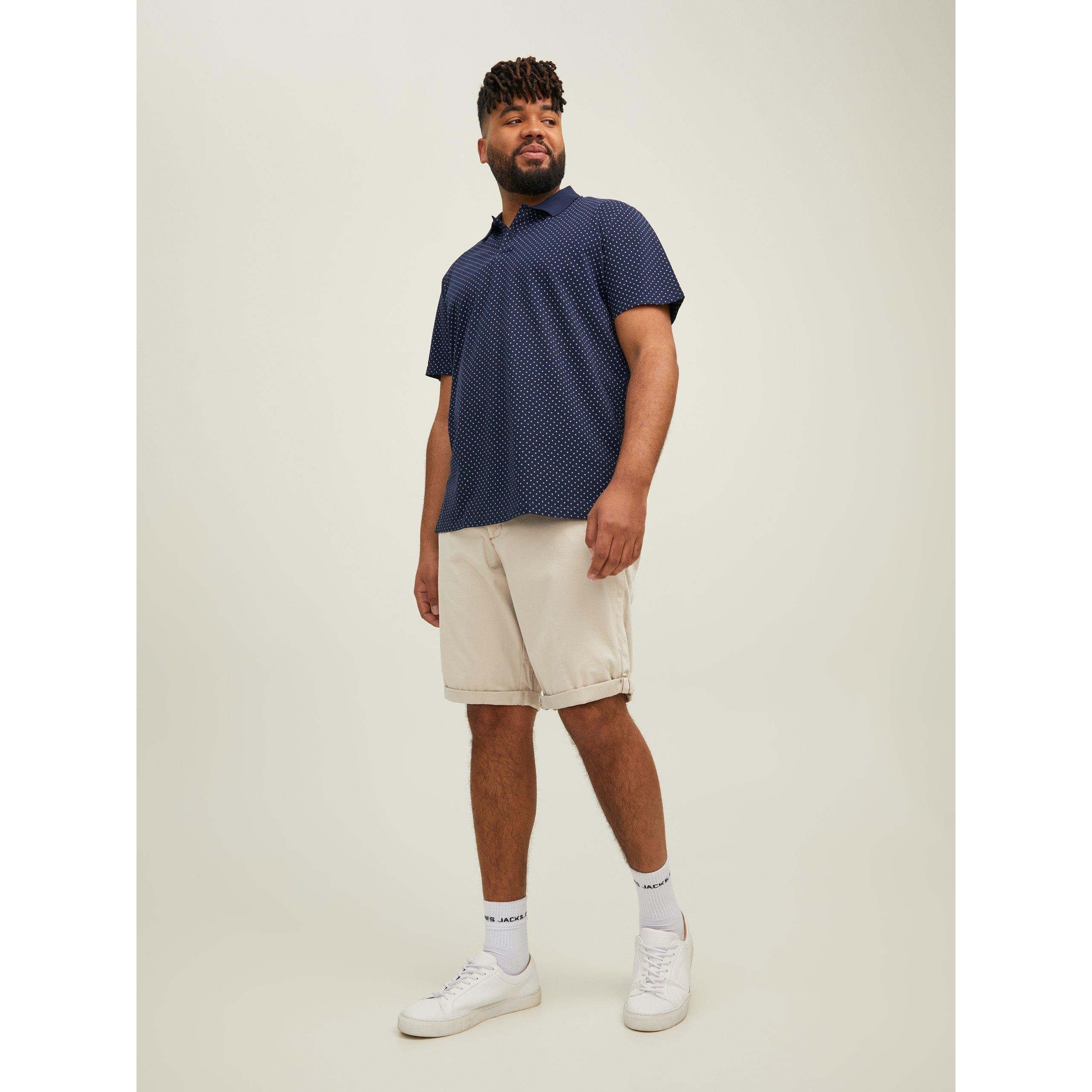Oxford smeđa - Jack and Jones - Men's Bowie Plus Size Woven Shorts - 2