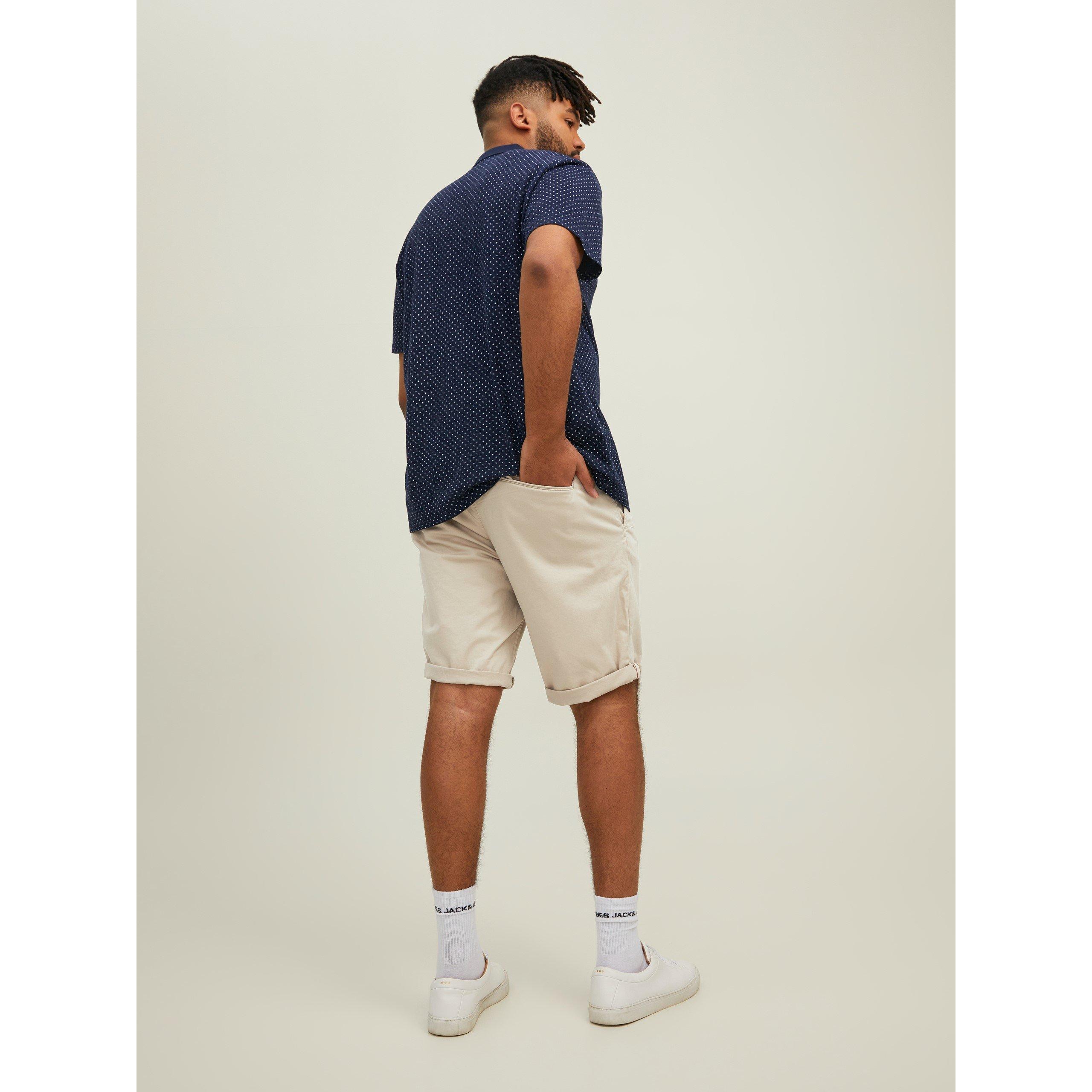 Oxford smeđa - Jack and Jones - Men's Bowie Plus Size Woven Shorts - 3