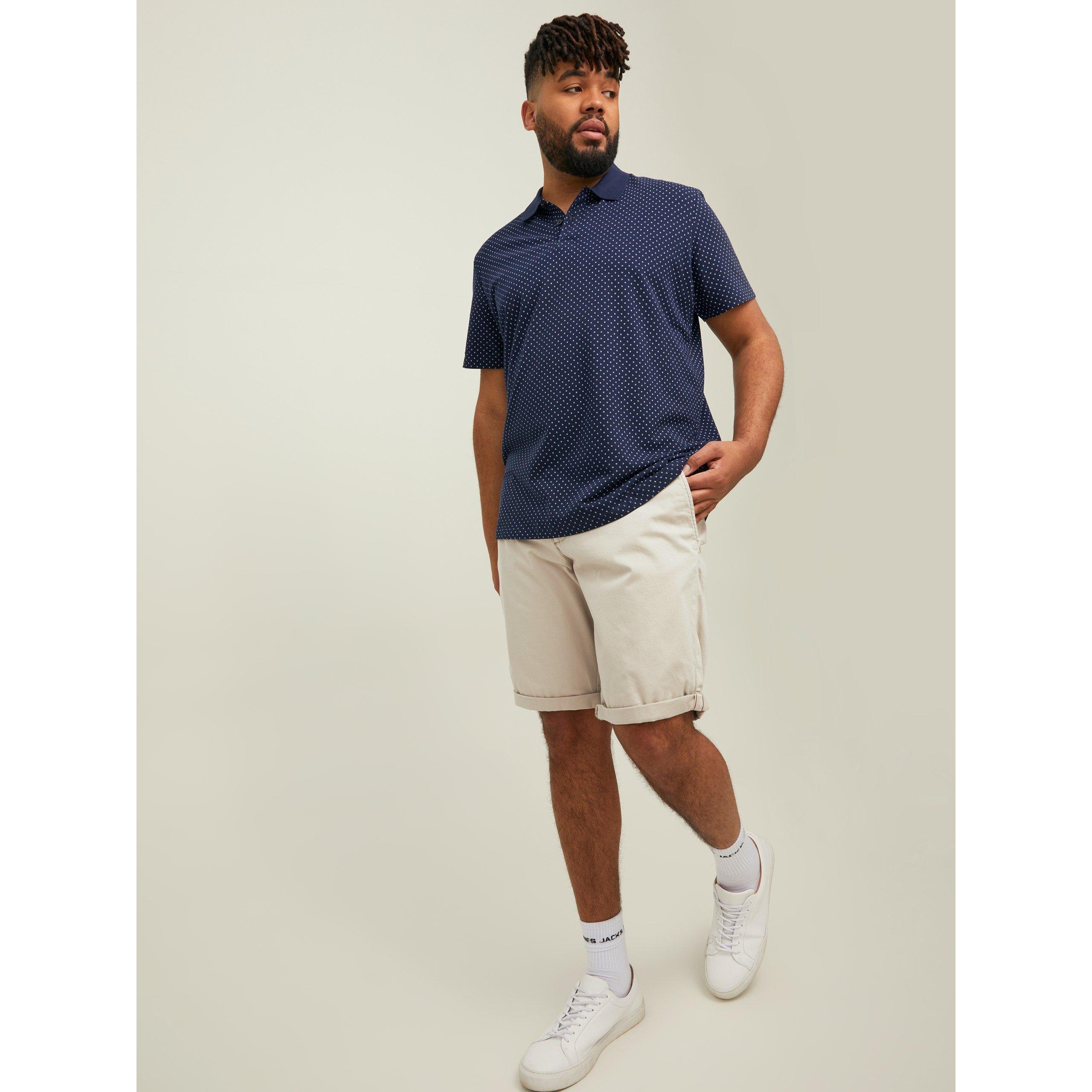 Oxford smeđa - Jack and Jones - Men's Bowie Plus Size Woven Shorts - 4