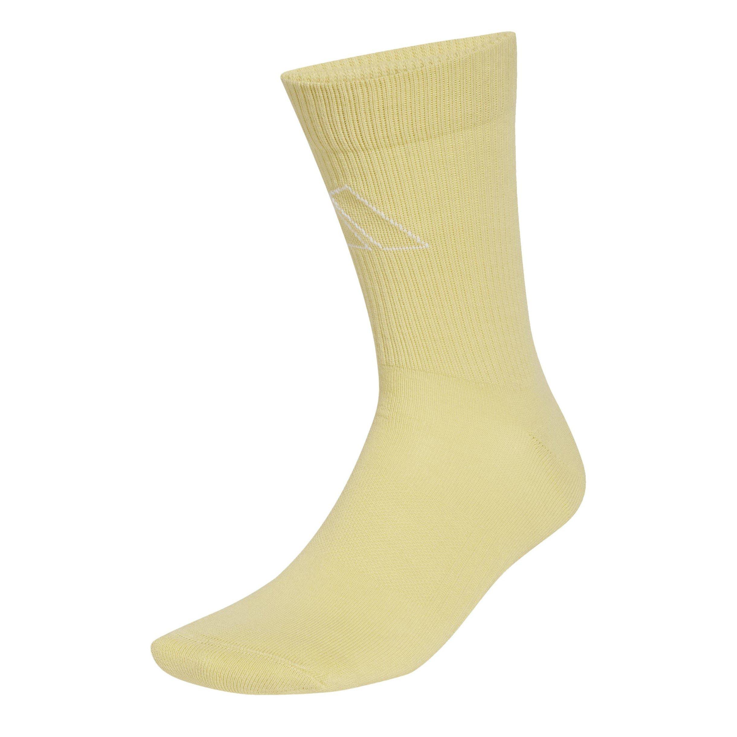 Wht/Pink/Yellow - adidas - Logo Socks 3 Pairs - 3