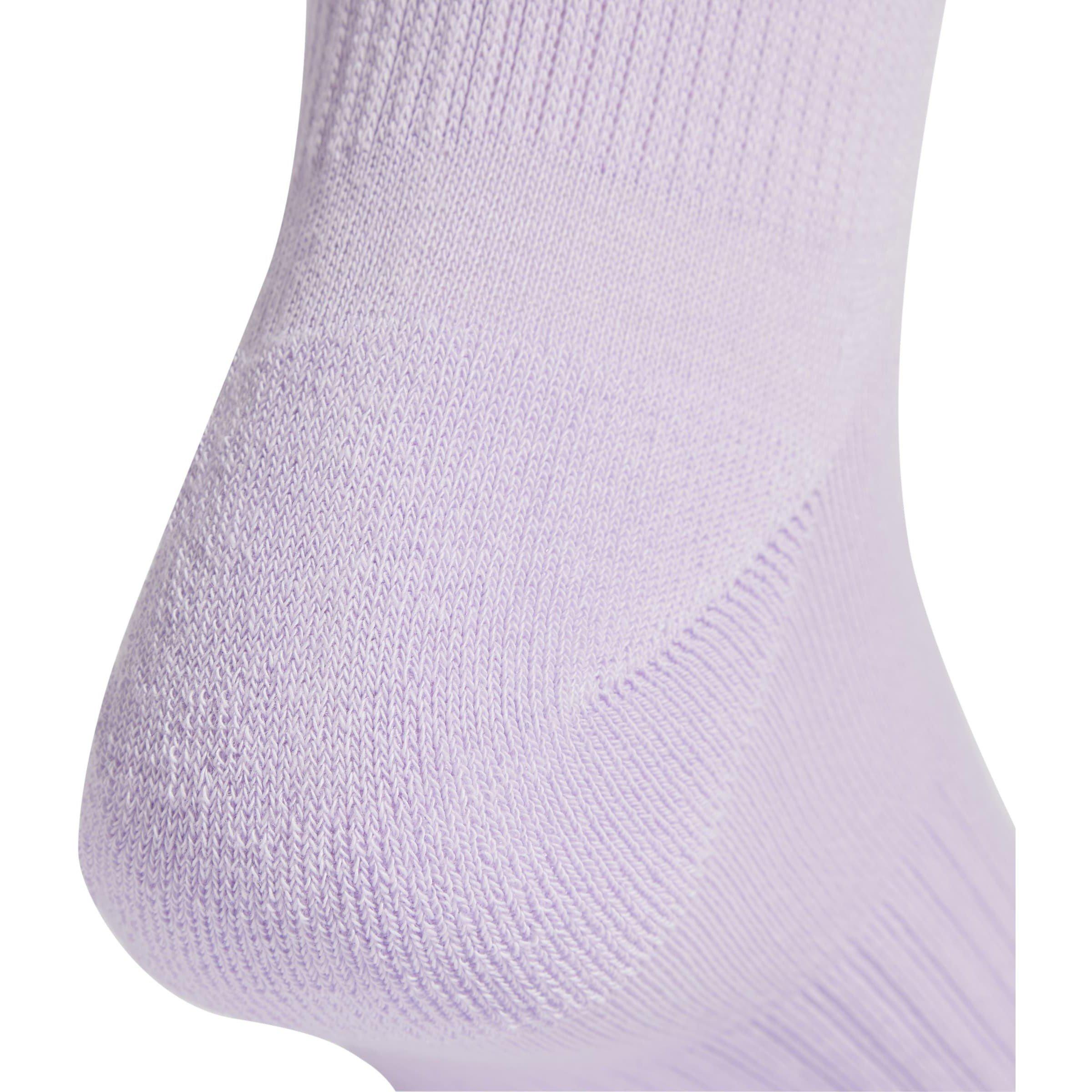 Lt.Grey/Wht/Lav - adidas - adidas Logo Socks 3 Pairs - 4