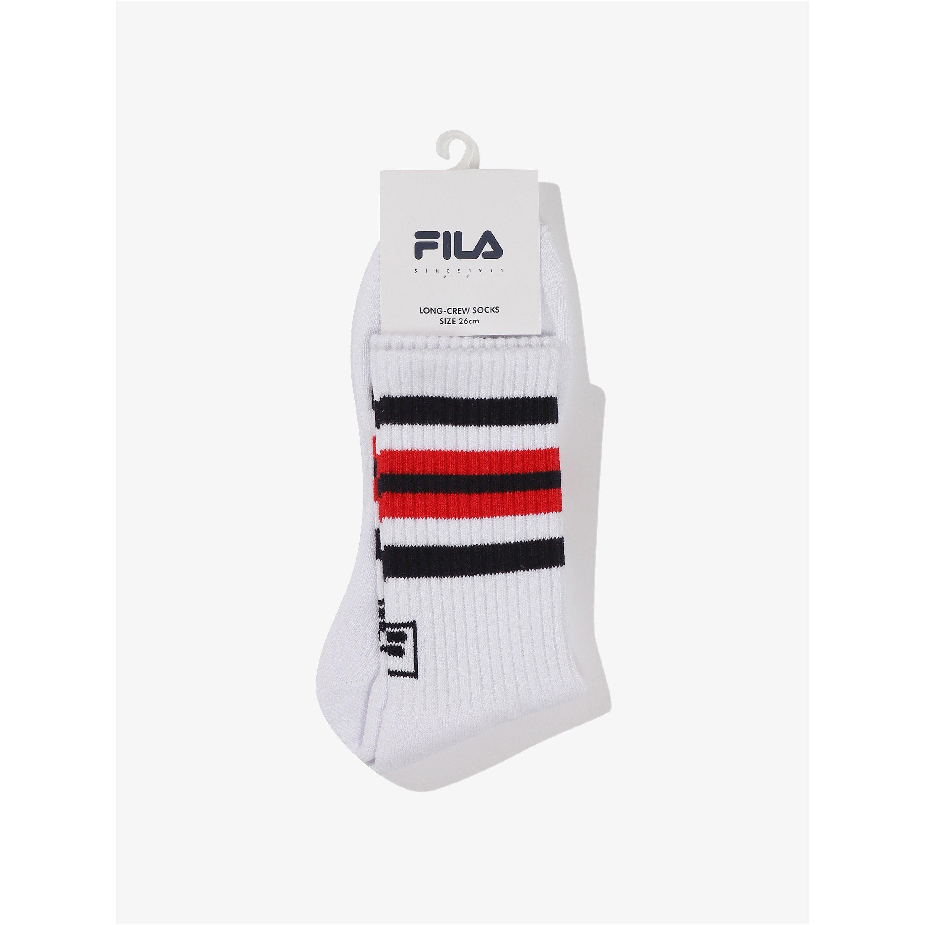 OFF WHITE - Fila - Stripe Crew Socks - 2