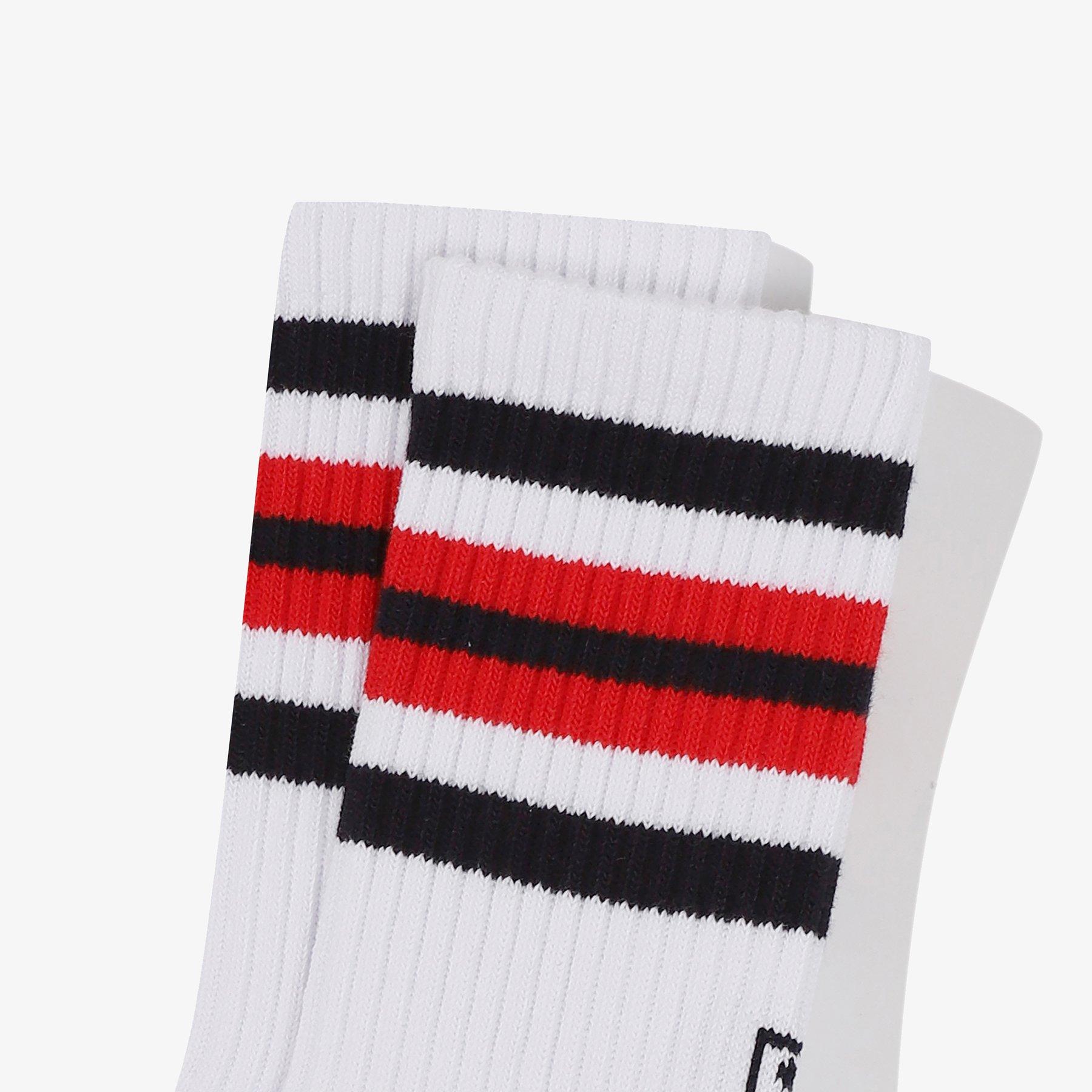 OFF WHITE - Fila - Stripe Crew Socks - 3