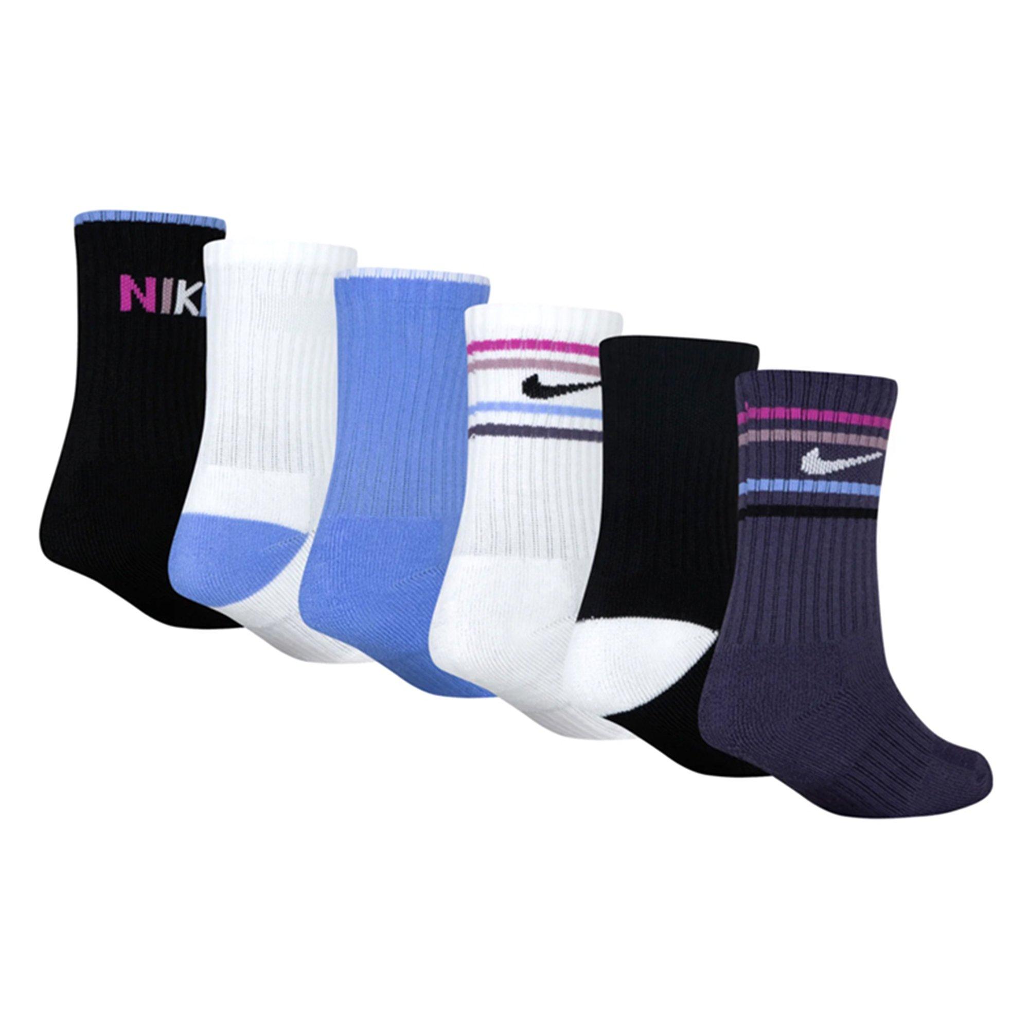 Black - Nike - 6-Pack Crew Socks Childrens - 2