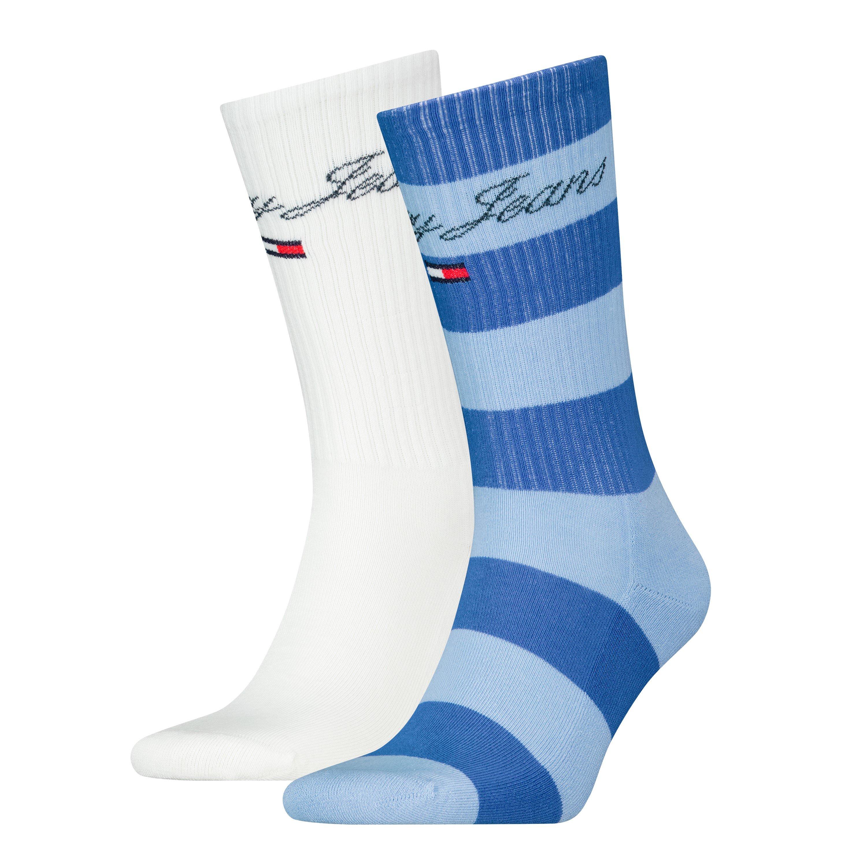 Blu Impero - Tommy Hilfiger - Men's 2 Pack Rugby Crew Socks - 1