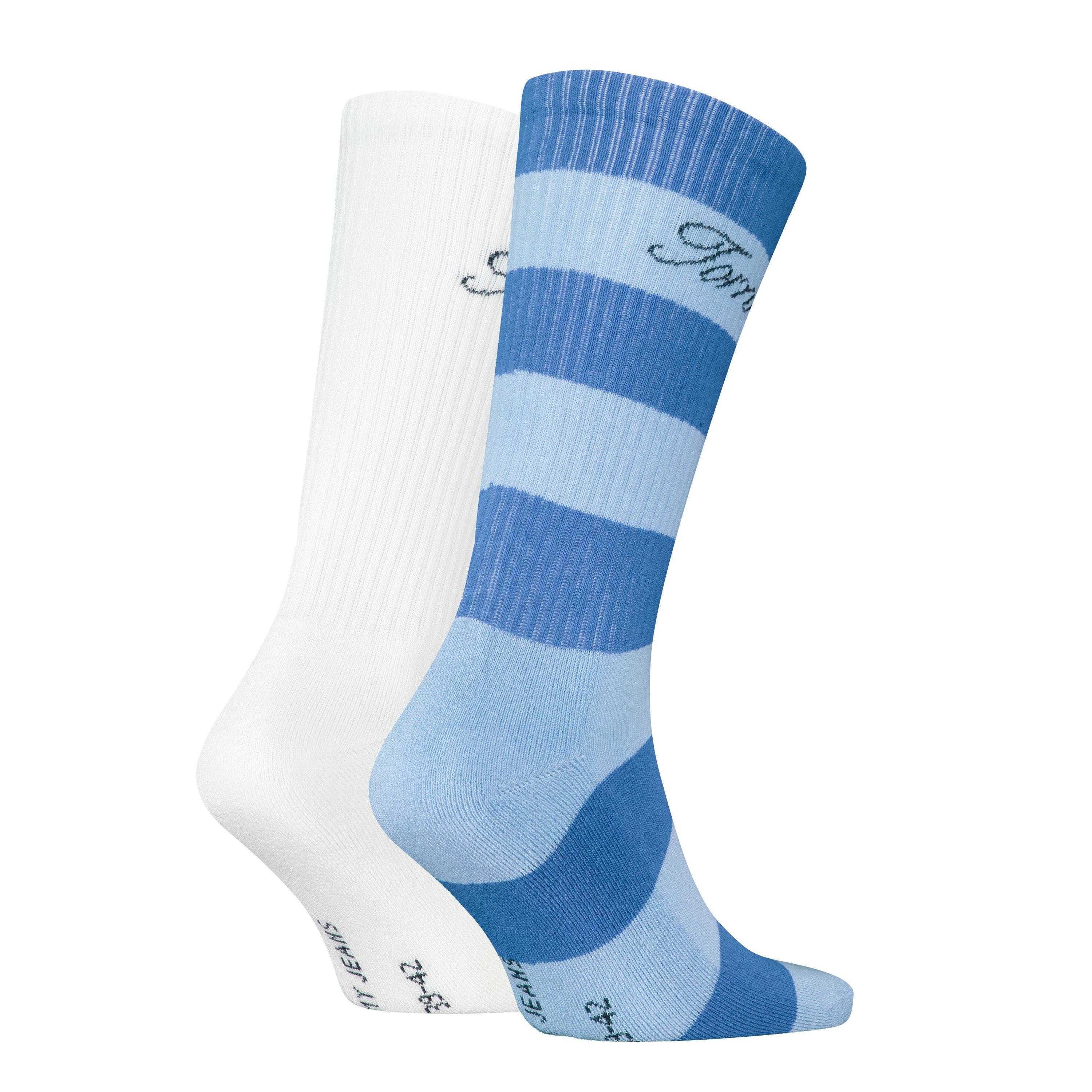 Blu Impero - Tommy Hilfiger - Men's 2 Pack Rugby Crew Socks - 2