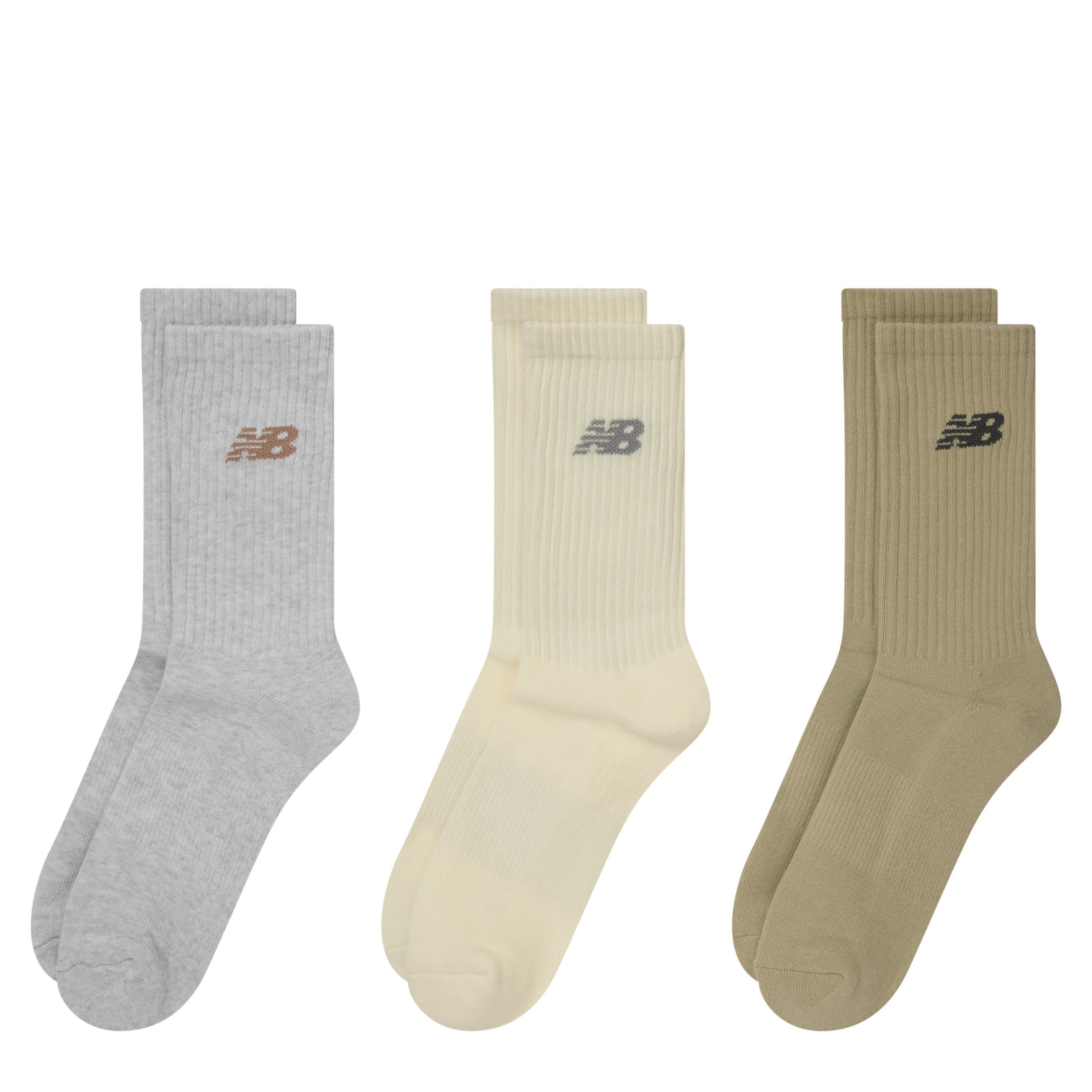 New Balance  Everyday Crew Socks 3-Pack Adults - Neutrals  - 9-11(L)