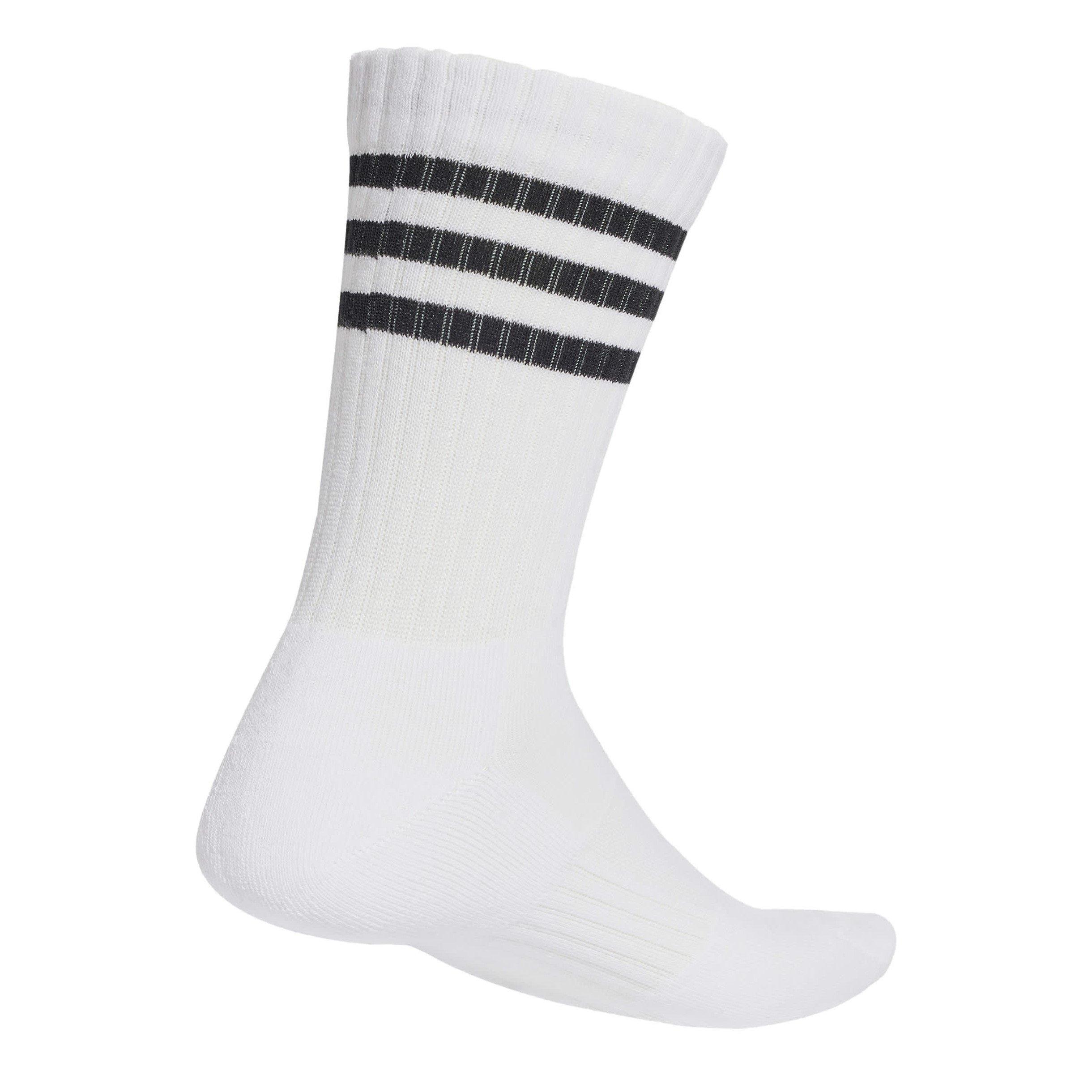 Blc/Bleu/Noir - adidas - 3-Stripes Cushioned Crew Socks 3-Pack Womens - 2