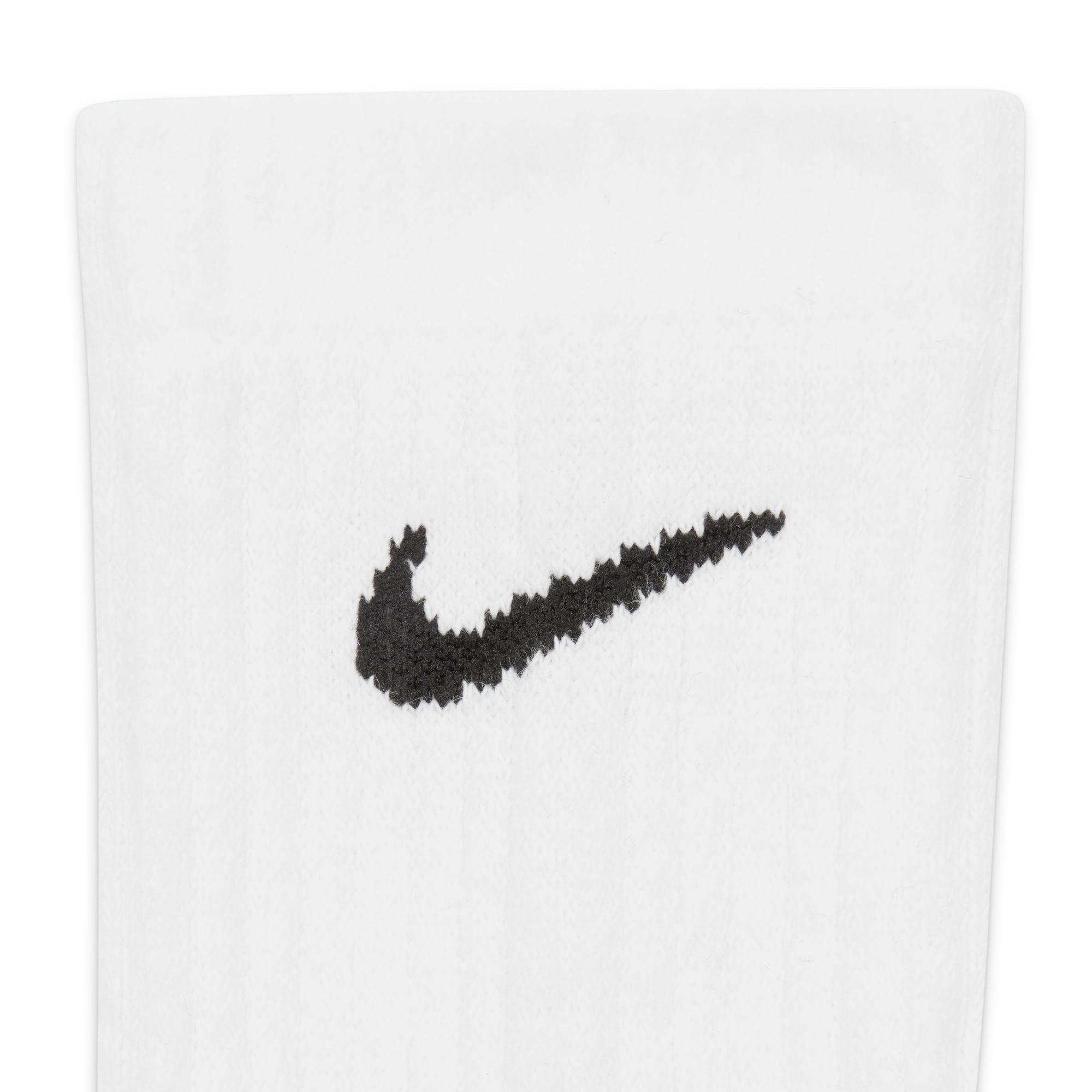 White/Black - Nike - Everyday Juniors Cushioned Crew Socks 6 Pairs - 5