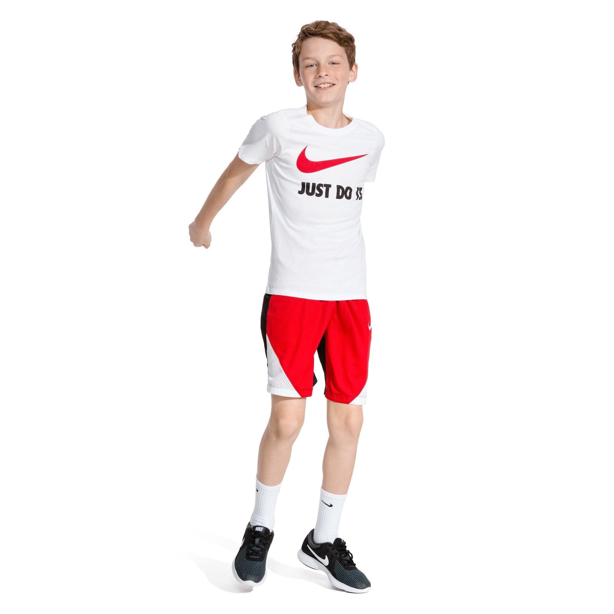 White/Black - Nike - Everyday Juniors Cushioned Crew Socks 6 Pairs - 9
