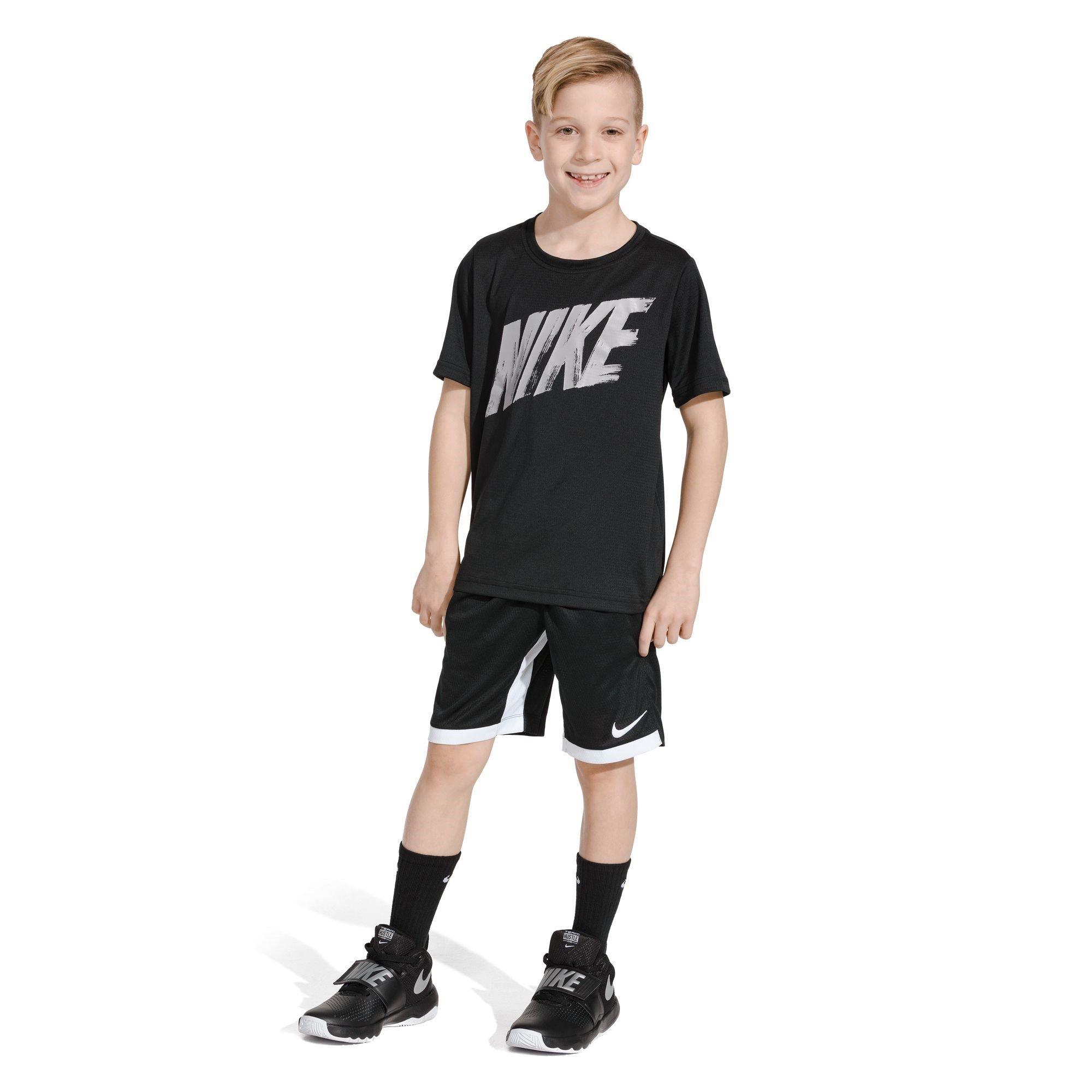 Black/White - Nike - Everyday Juniors Cushioned Crew Socks 6 Pairs - 15