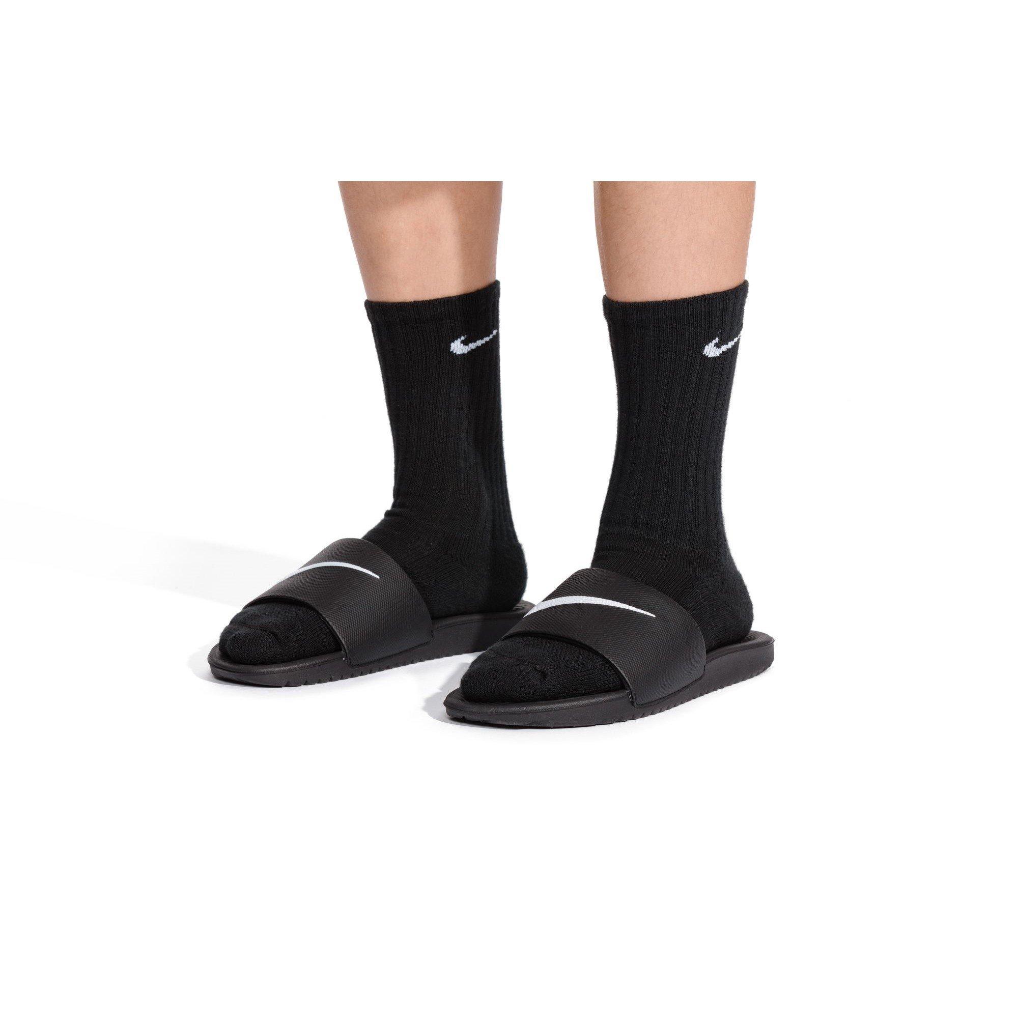 Black/White - Nike - Everyday Juniors Cushioned Crew Socks 6 Pairs - 9