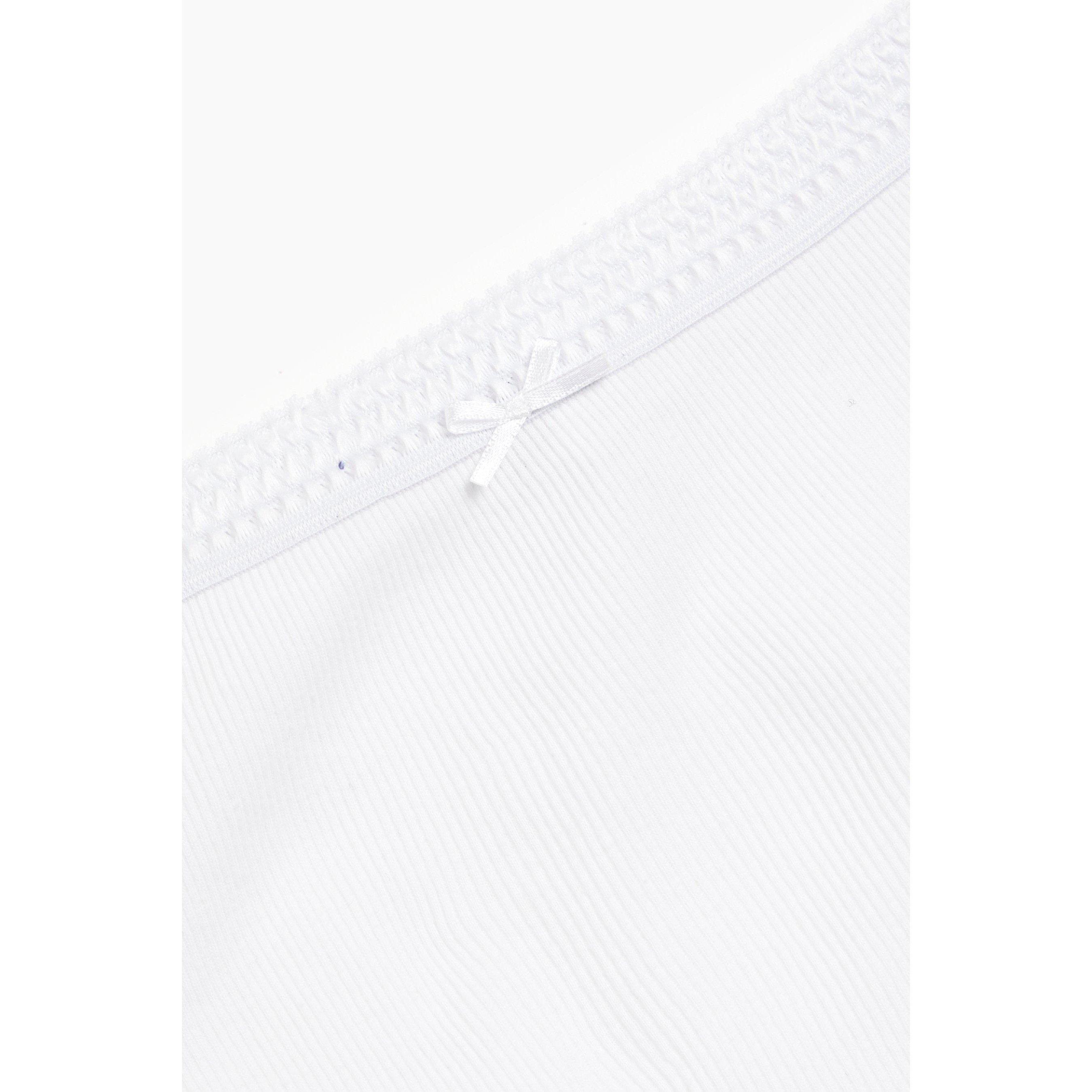 White - Be You - Pack Ribbed Full Brief - 4