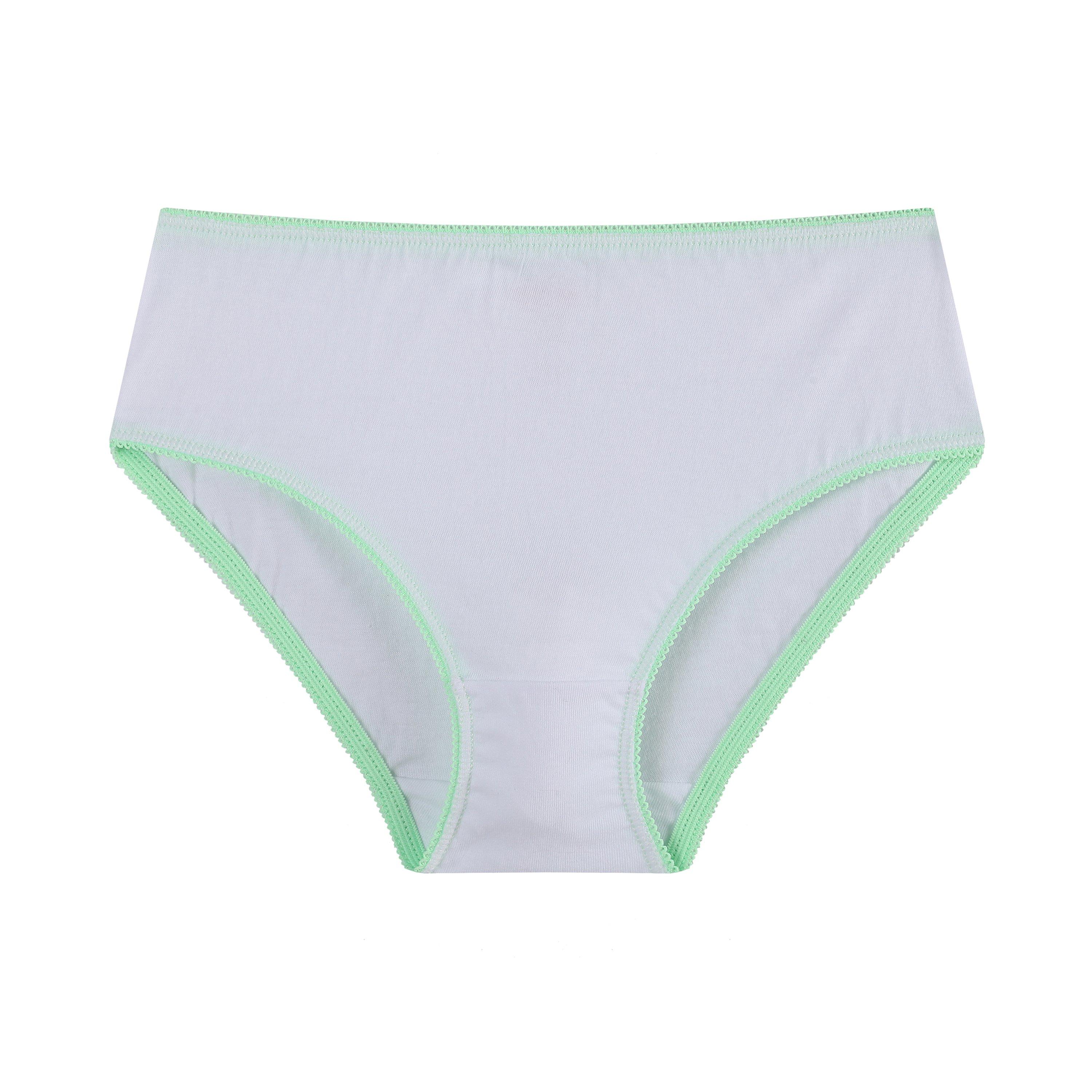 PNK/MNT/WHTE/YE - Be You - Younger Girls 7 Pack Butterfly Briefs - 14