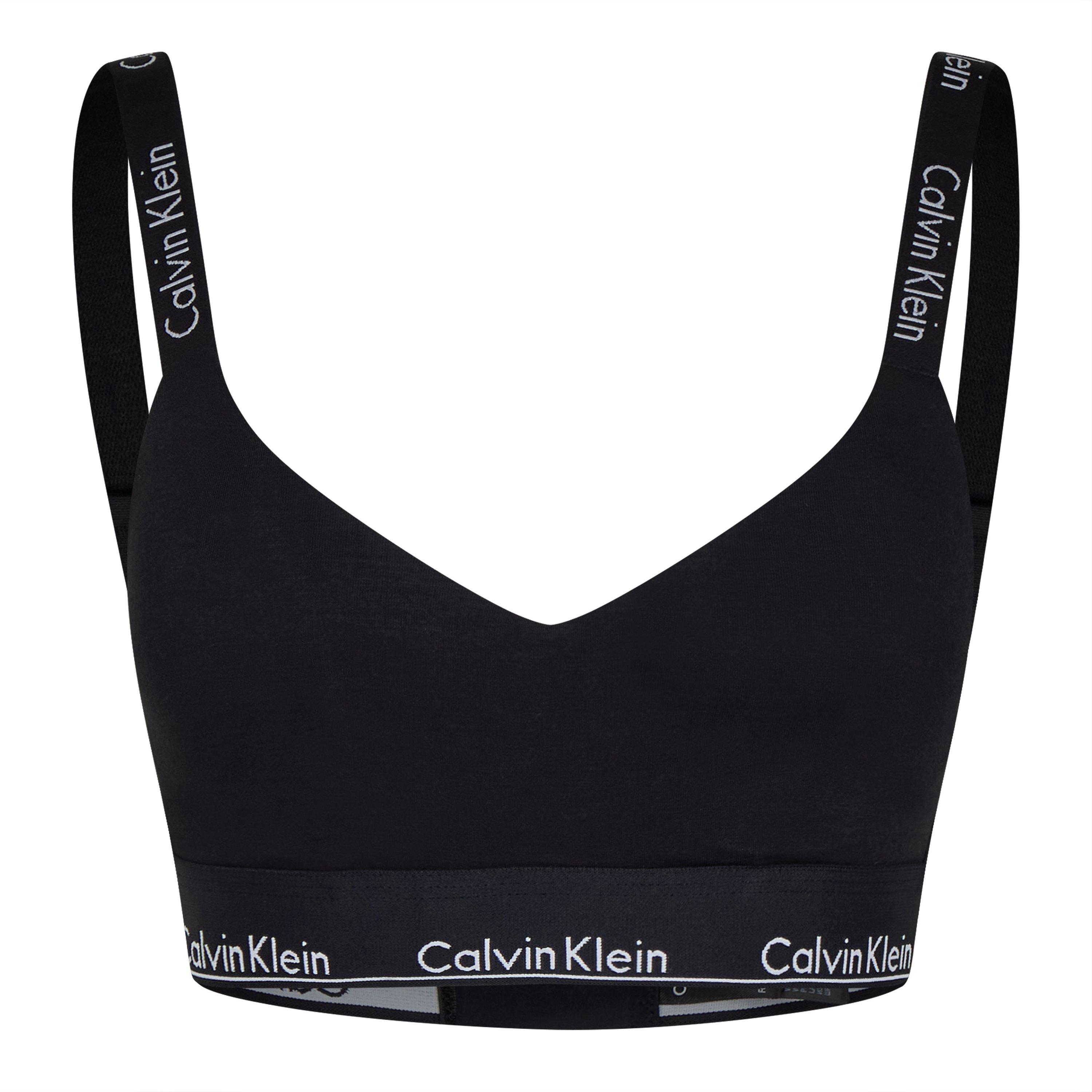 Black - Calvin Klein - Women's Non Wired Lightly Lined Bralette - 1