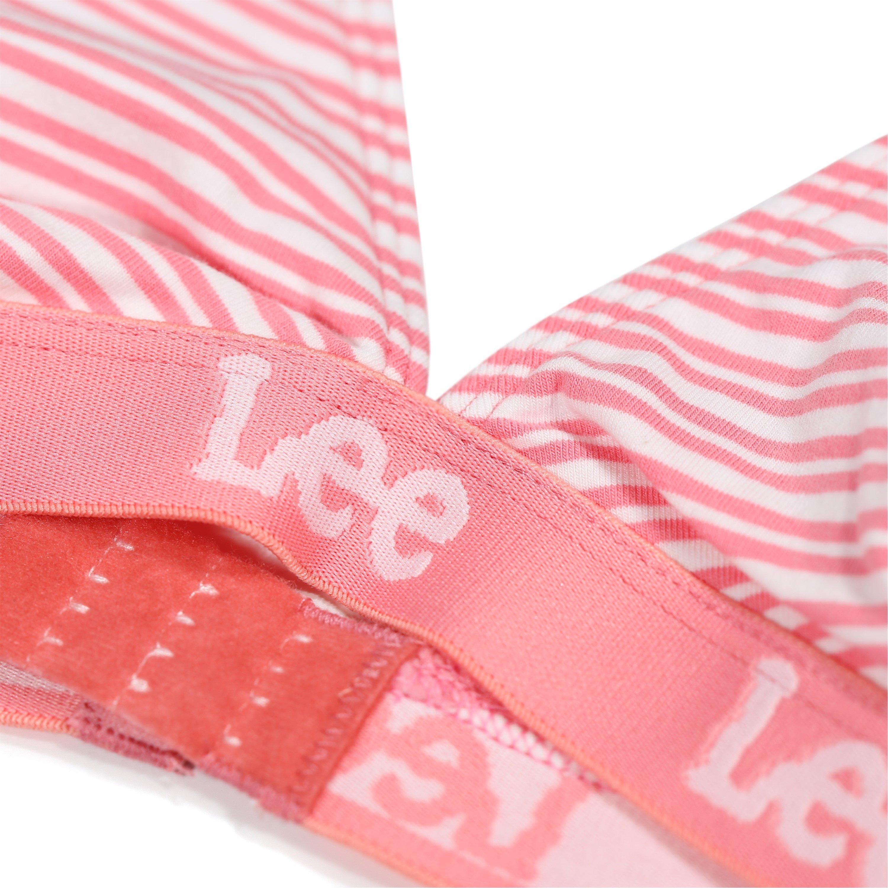 Strawbrry/White - Lee - Lee Womens Striped Bralette - 3