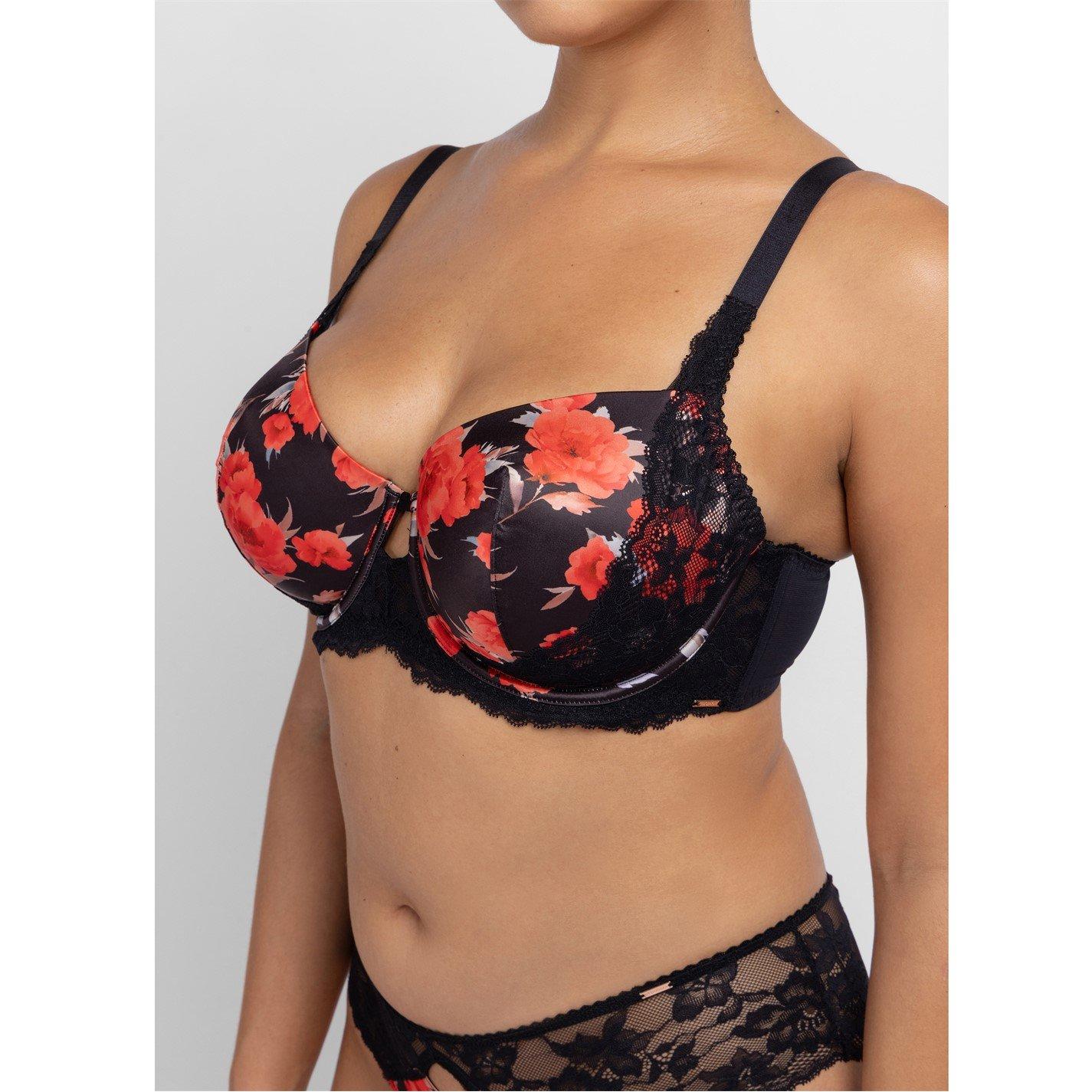 Floral Red - Dorina - Demi Bra - 4