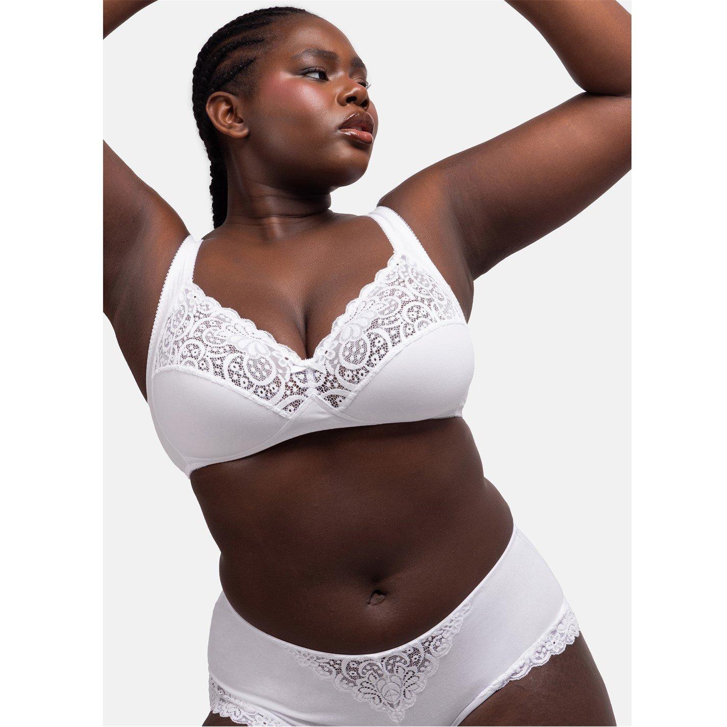 White - Dorina - Georgina Cotton Wireless Bra - 2