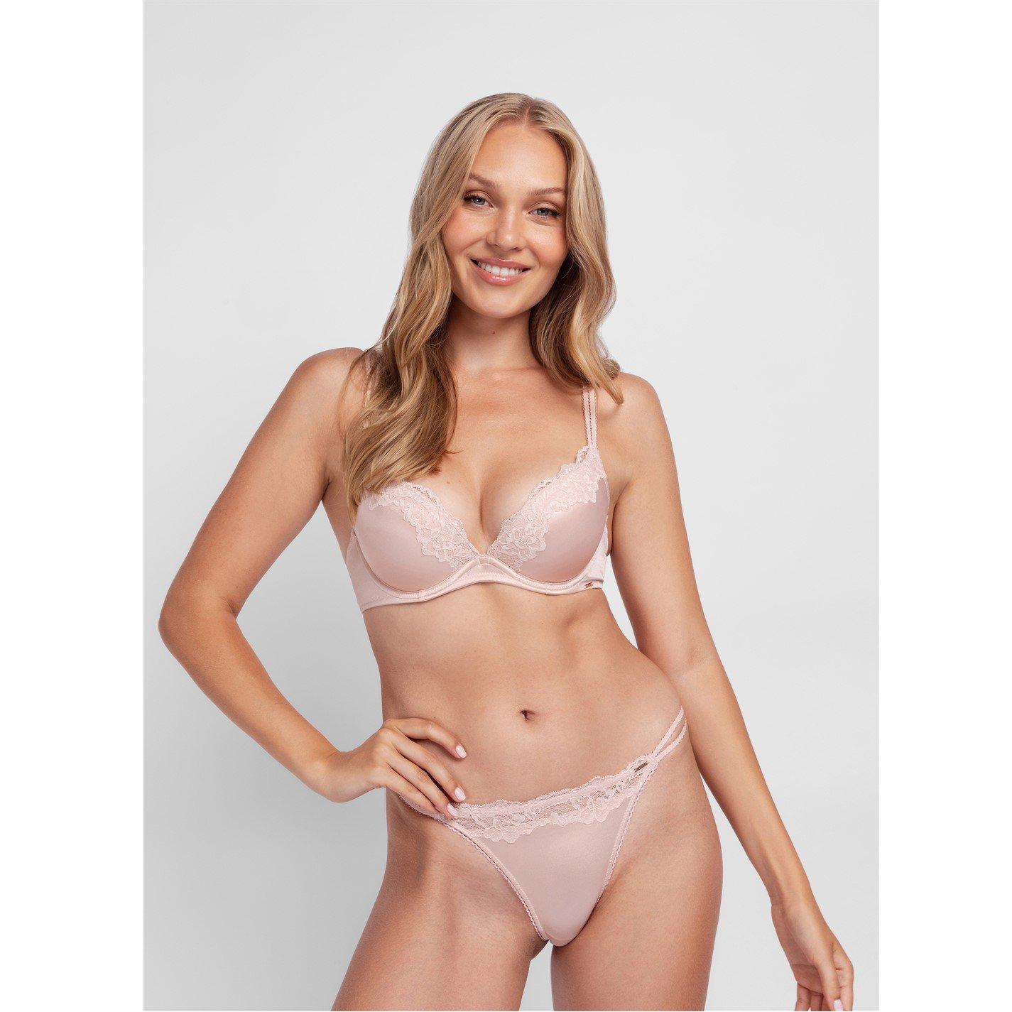 Pink - Dorina - Silky Origins Plunge Bra - 2