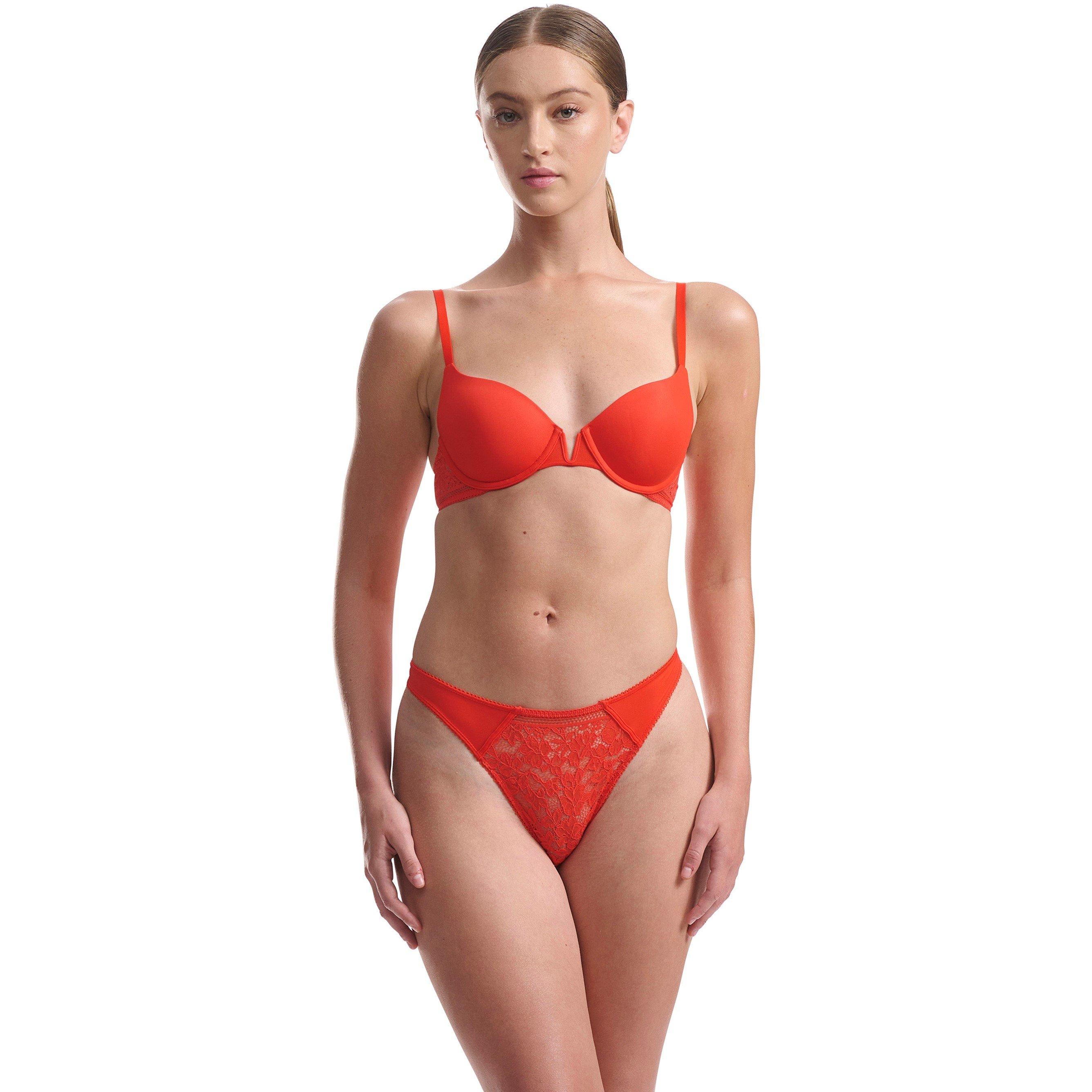 Red - Wolford - LIGHTLY LINED DEMI BRA - 5