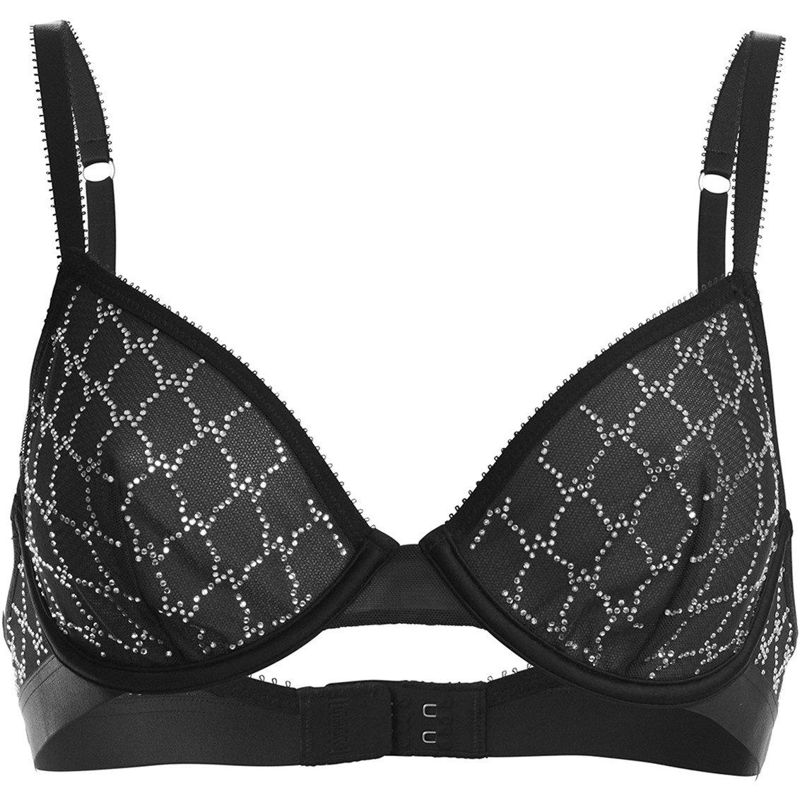 Black - Wolford - Women's Seamless Non-Wired Scoop Bralette - 1
