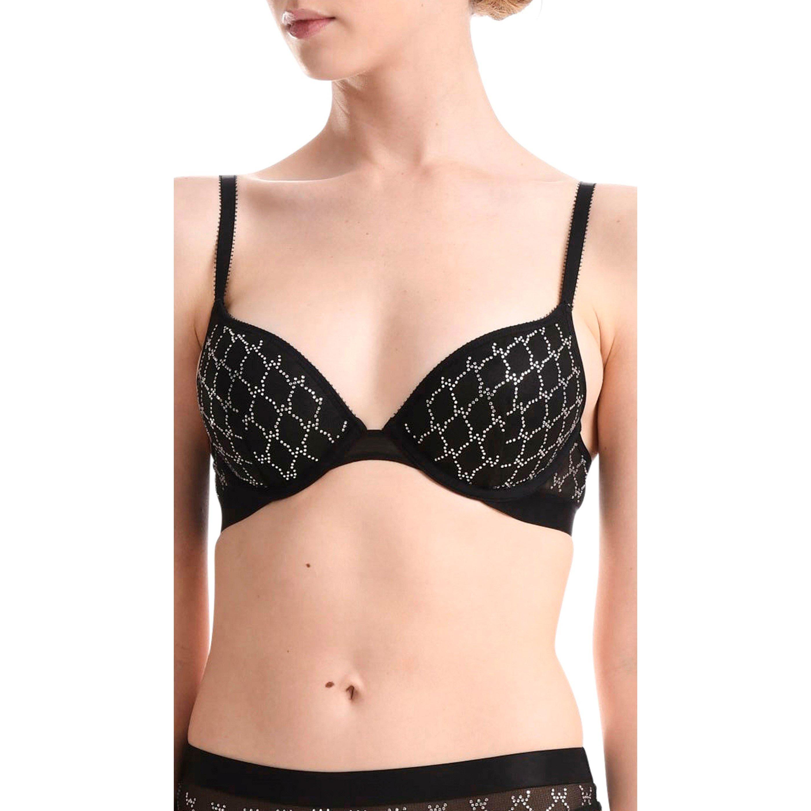 Black - Wolford - Push Up Bra - 4