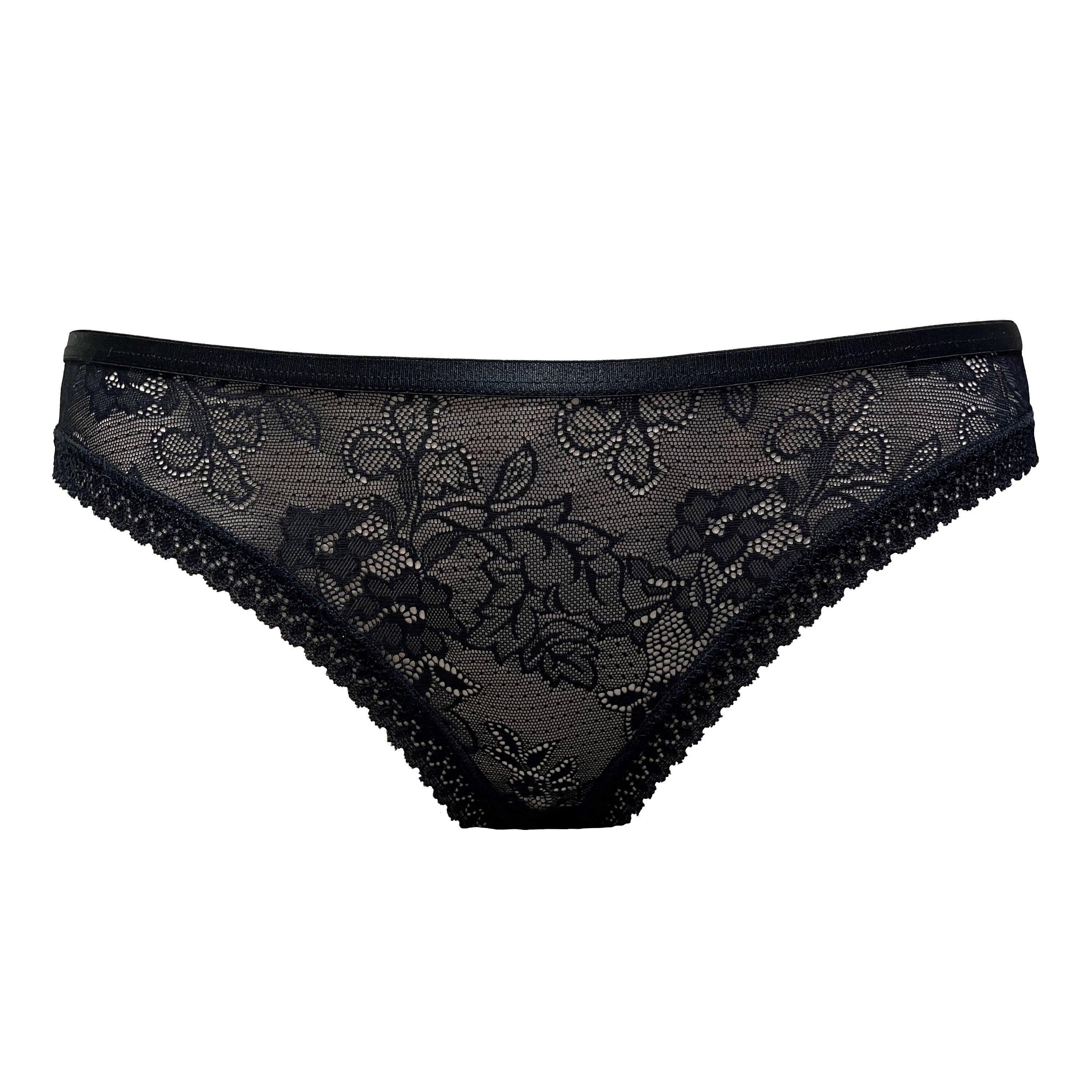 Preto/Branco/Nu - Be You - 3 Pack Microfibre Lace Brazilian Briefs - 2