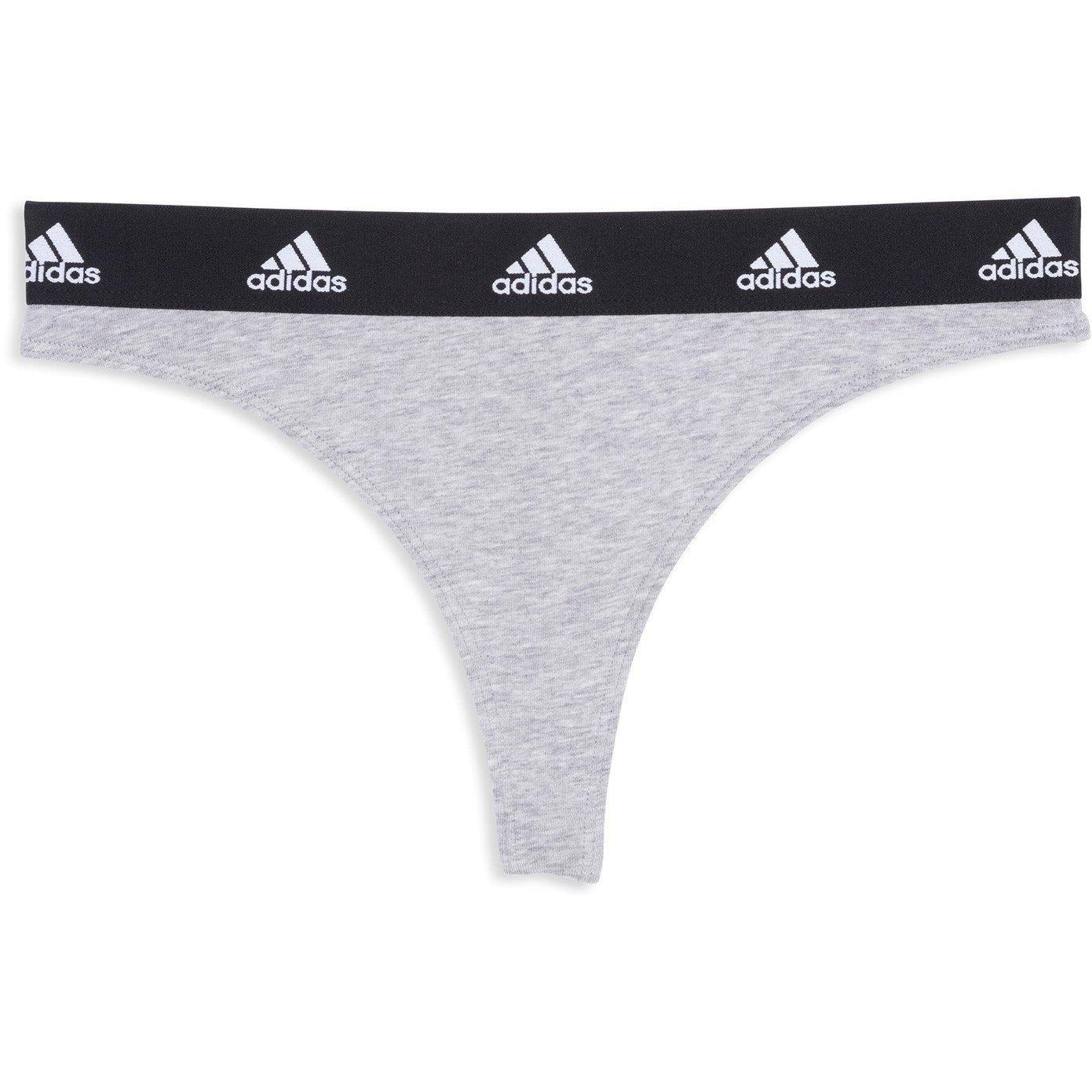 Heather Grey - adidas - Active Comfort Cotton Thong - 1