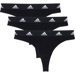 adidas 3 Pack Active Comfort Cotton Thong