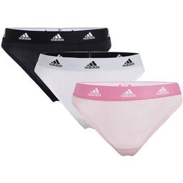 adidas 3 Pack Active Comfort Cotton Thong