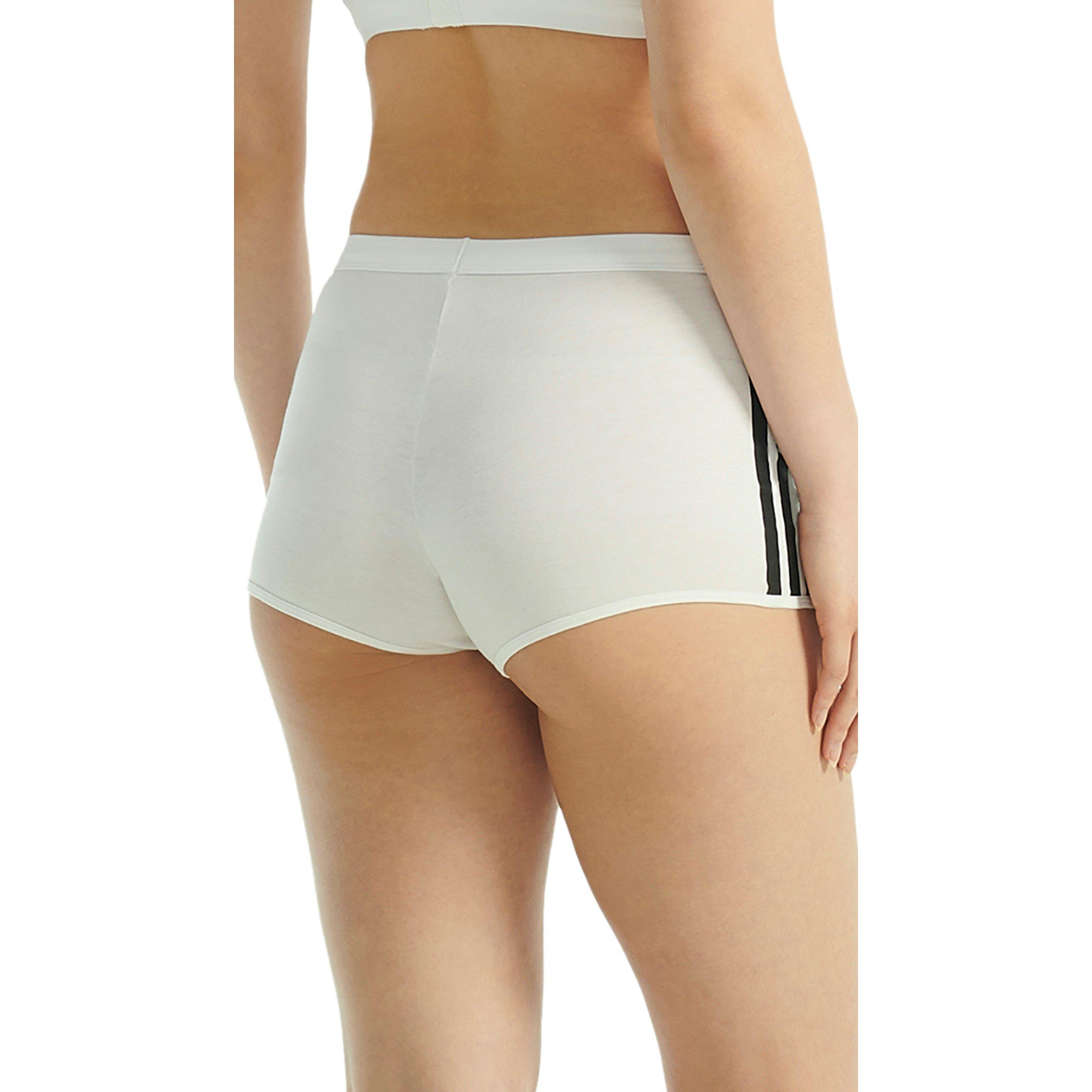 White - adidas - Active Essentials Cotton 3-Stripes Shortie - 4