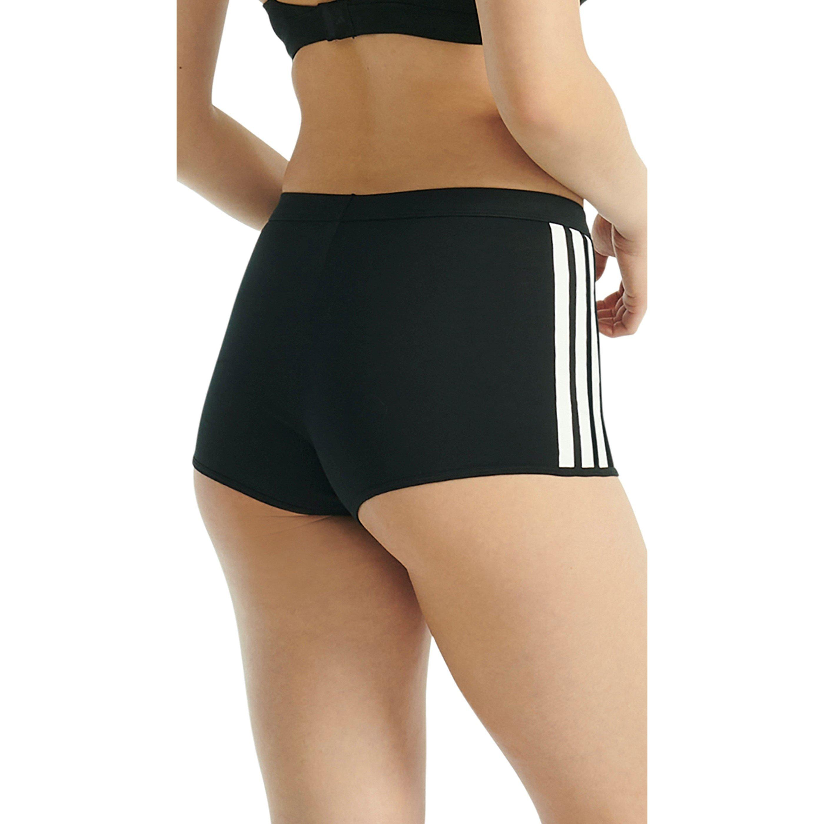 Crna - adidas - Active Essentials Cotton 3-Stripes Shortie - 4